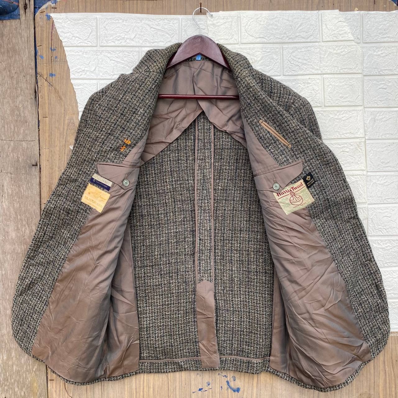 Harris Tweed × Vintage Harris Tweed X Silver Arrow X Takashimaya Wool Coat Blazer Size US L / EU 52-54 / 3 - 2 Thumbnail