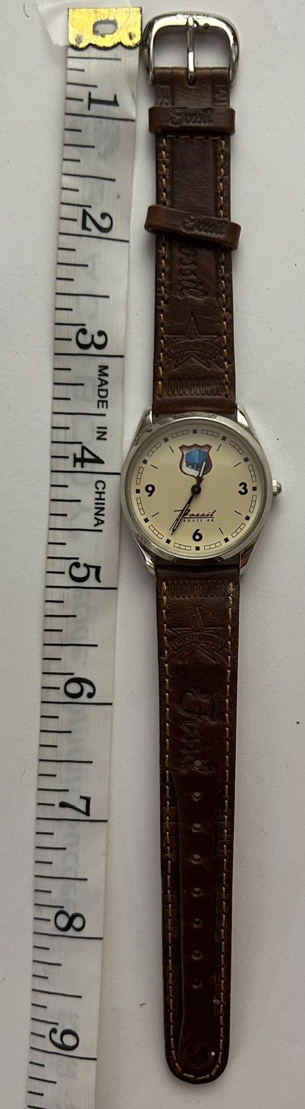 Fossil Rare vtg Fossil Route rt 66 watch leather moving imagesworks Size ONE SIZE - 8 Thumbnail