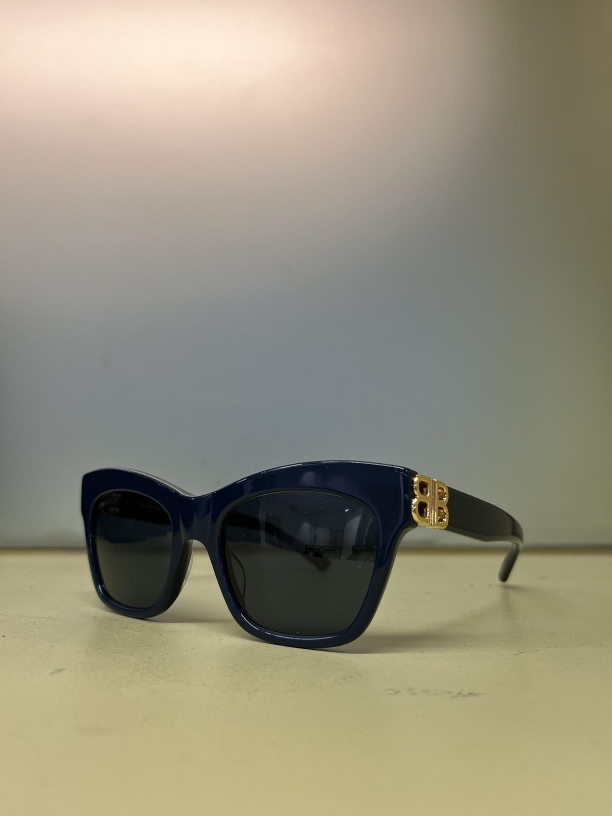 image of Balenciaga Bb0132S Bb Logo Sunglasses Black, Women's