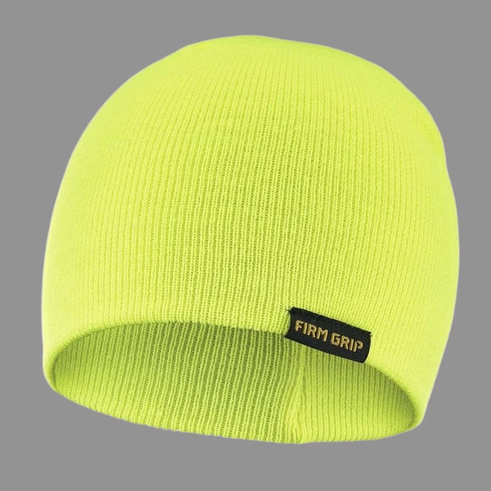 Logo 7 Firm Grip Beanie Knit Hat Unisex One Size Yellow 100% Acrylic Logo YRH100 Size ONE SIZE - 1 Thumbnail