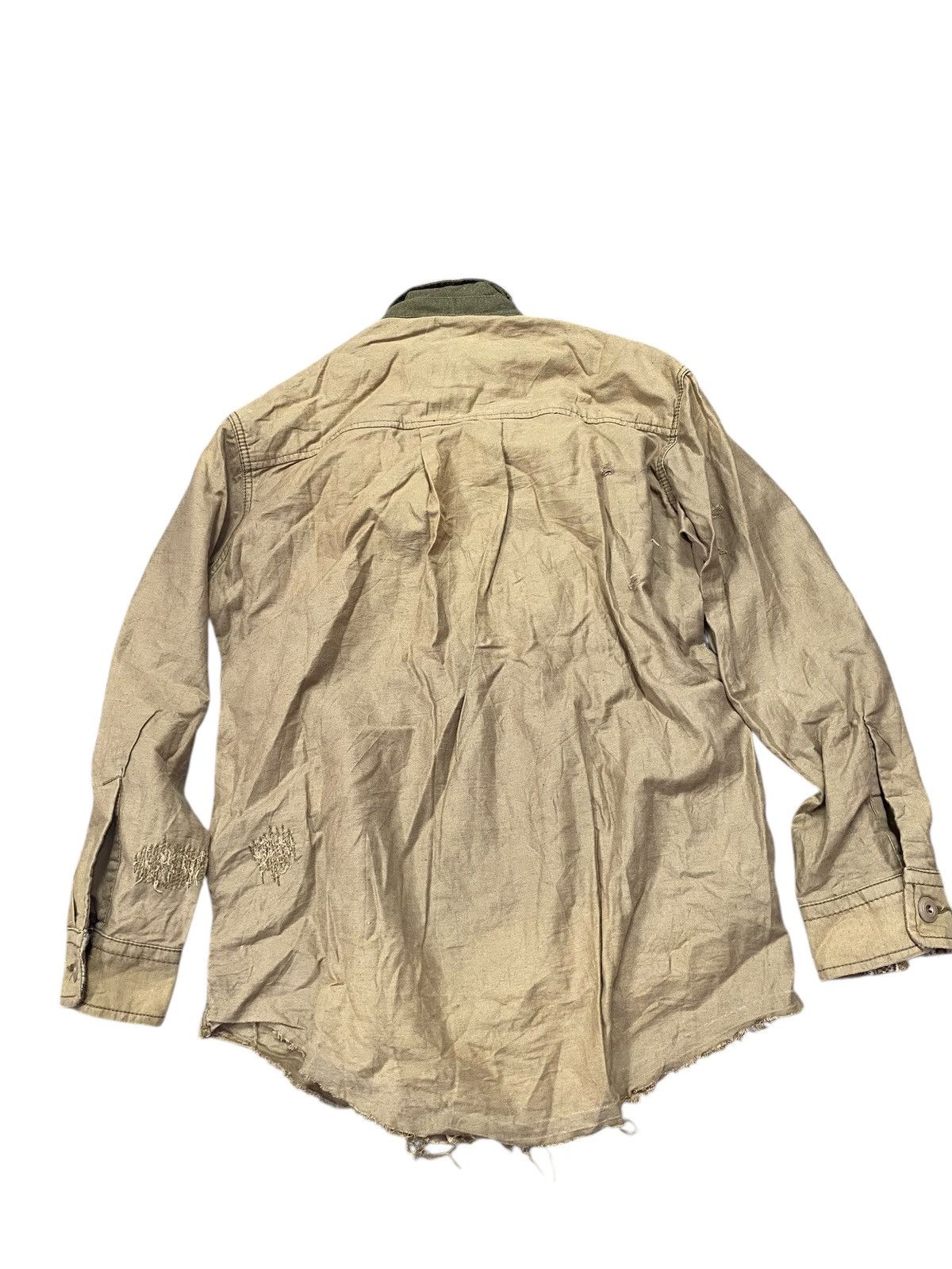 GOA G.O.A Archive Military Field Shirt Jacket Distressed Vintage Size US L / EU 52-54 / 3 - 9 Thumbnail