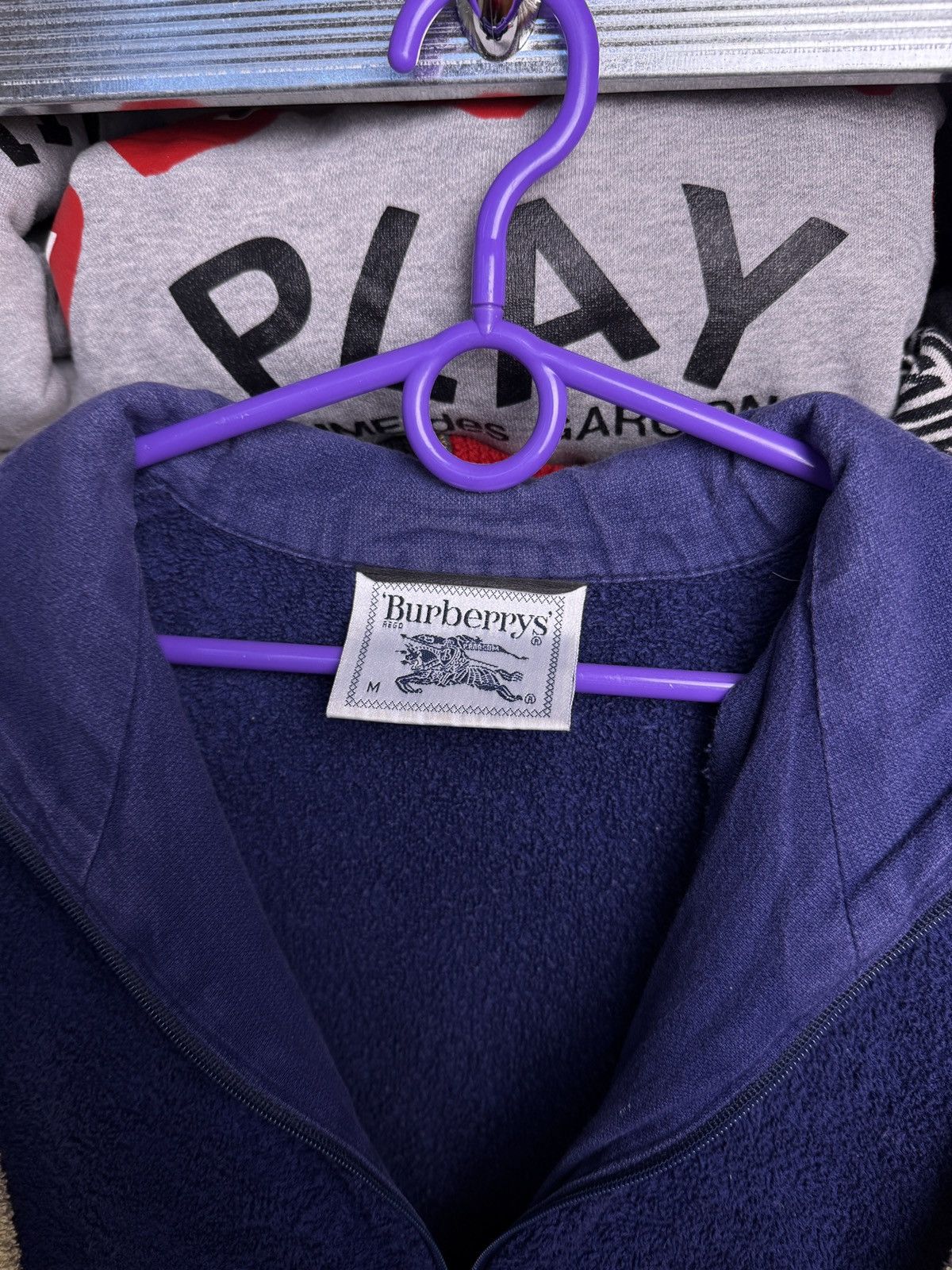 Burberry Burberry Vintage Fleece Zip Up Embroidered Logo Size US M / EU 48-50 / 2 - 8 Thumbnail