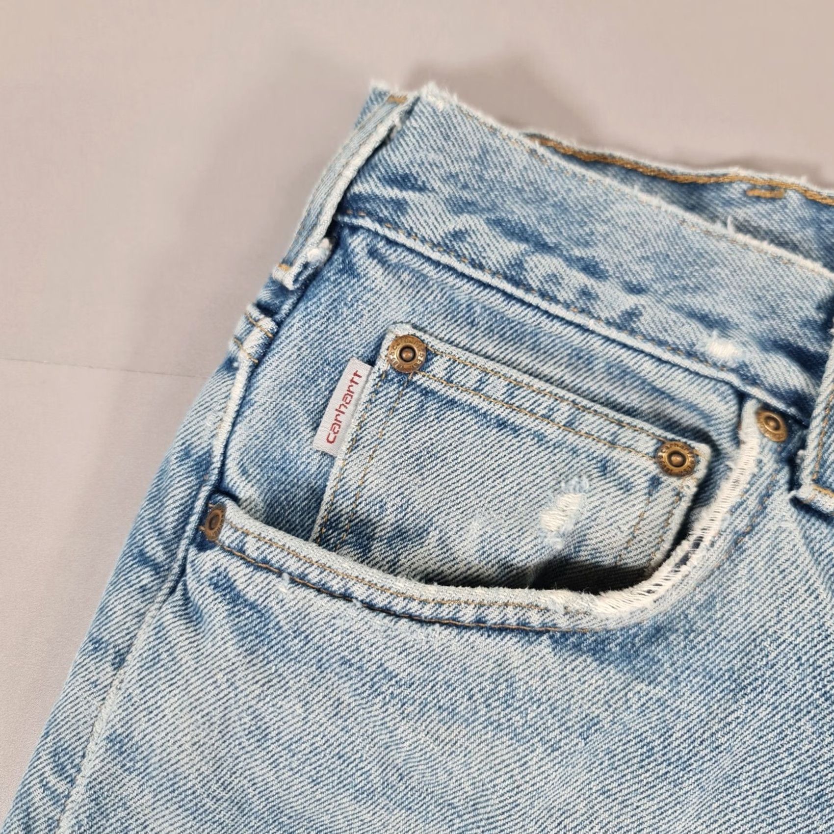 Carhartt Carhartt Jeans Blue W36 L32 Relaxed Lined 5-Pocket Denim Cotton Men's Jeans Straight Fit Size US 36 / EU 52 - 5 Thumbnail