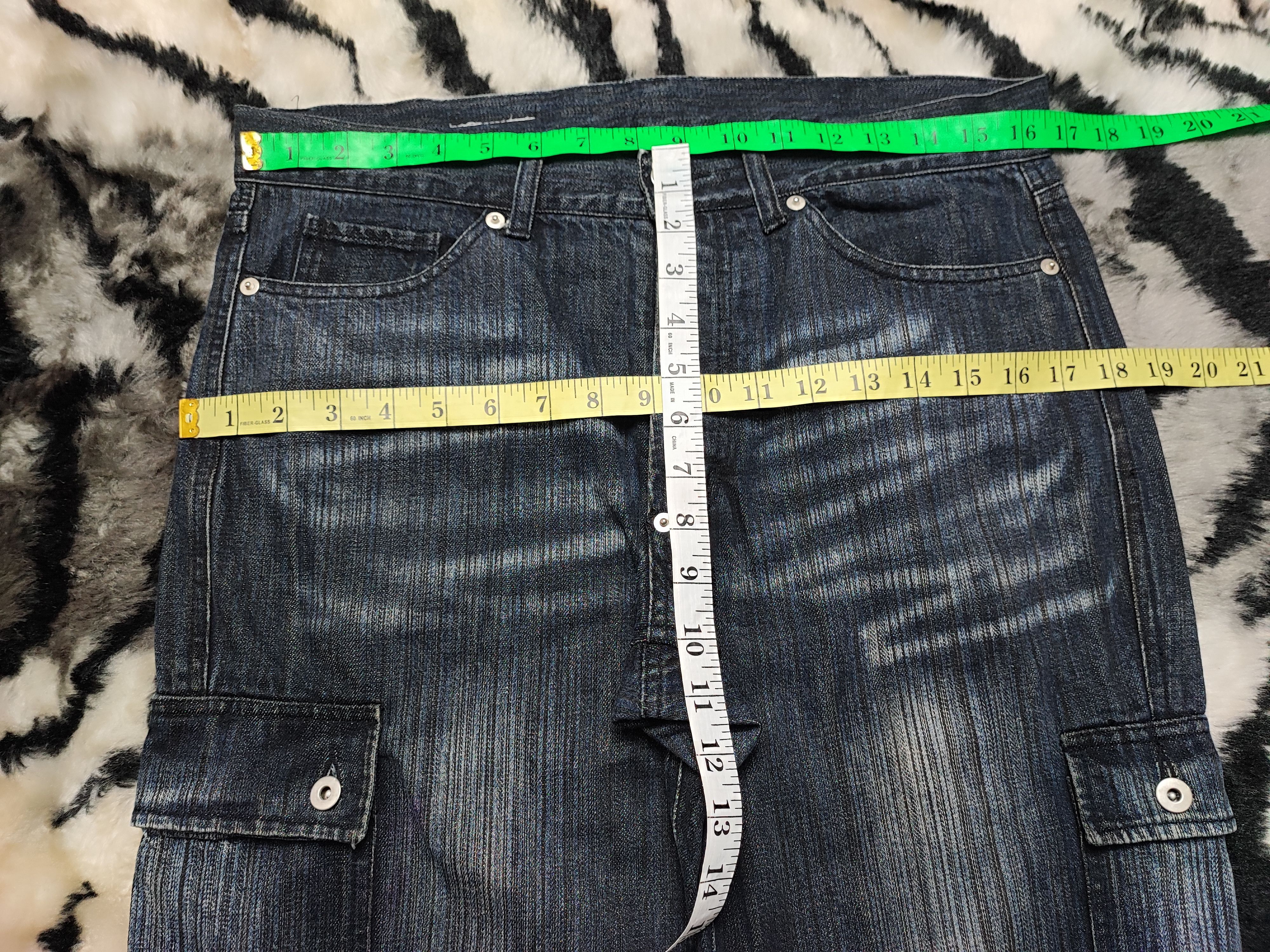 Number (N)ine Distress Baggy Denim Cargo Jeans Pant Japan Size US 32 / EU 48 - 5 Thumbnail