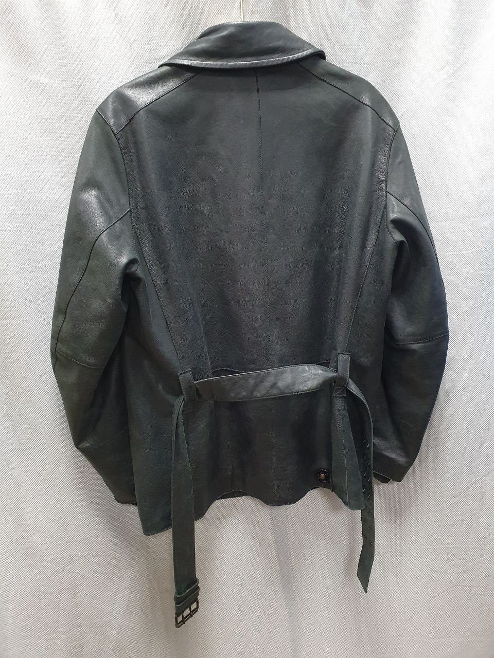 Prada Archive Prada Leather Thick Skin Coat Jacket Size US L / EU 52-54 / 3 - 11 Thumbnail