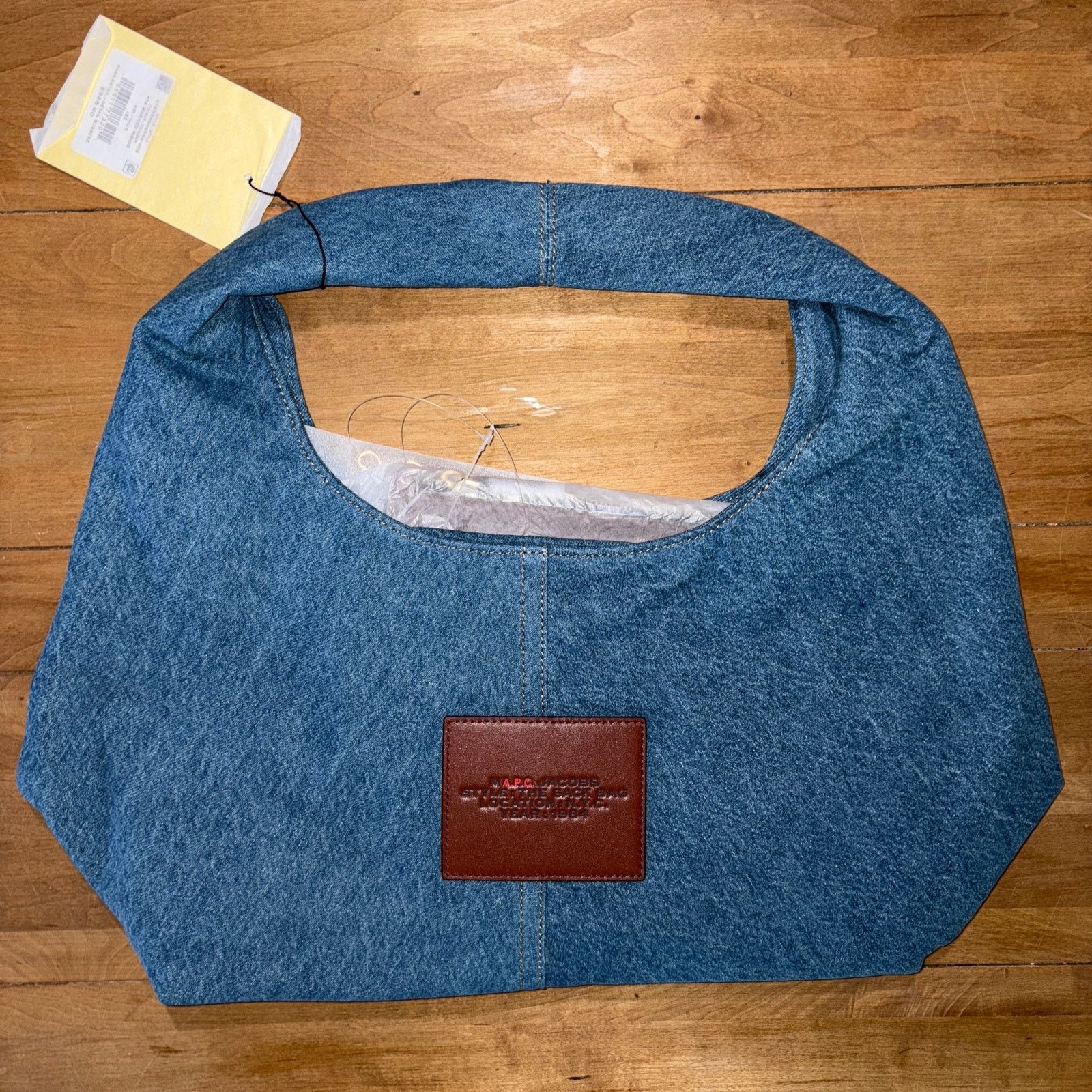 Marc Jacobs Marc Jacobs x A.P.C. The Large Sack Bag Denim Varsity Blue Size ONE SIZE - 5 Thumbnail