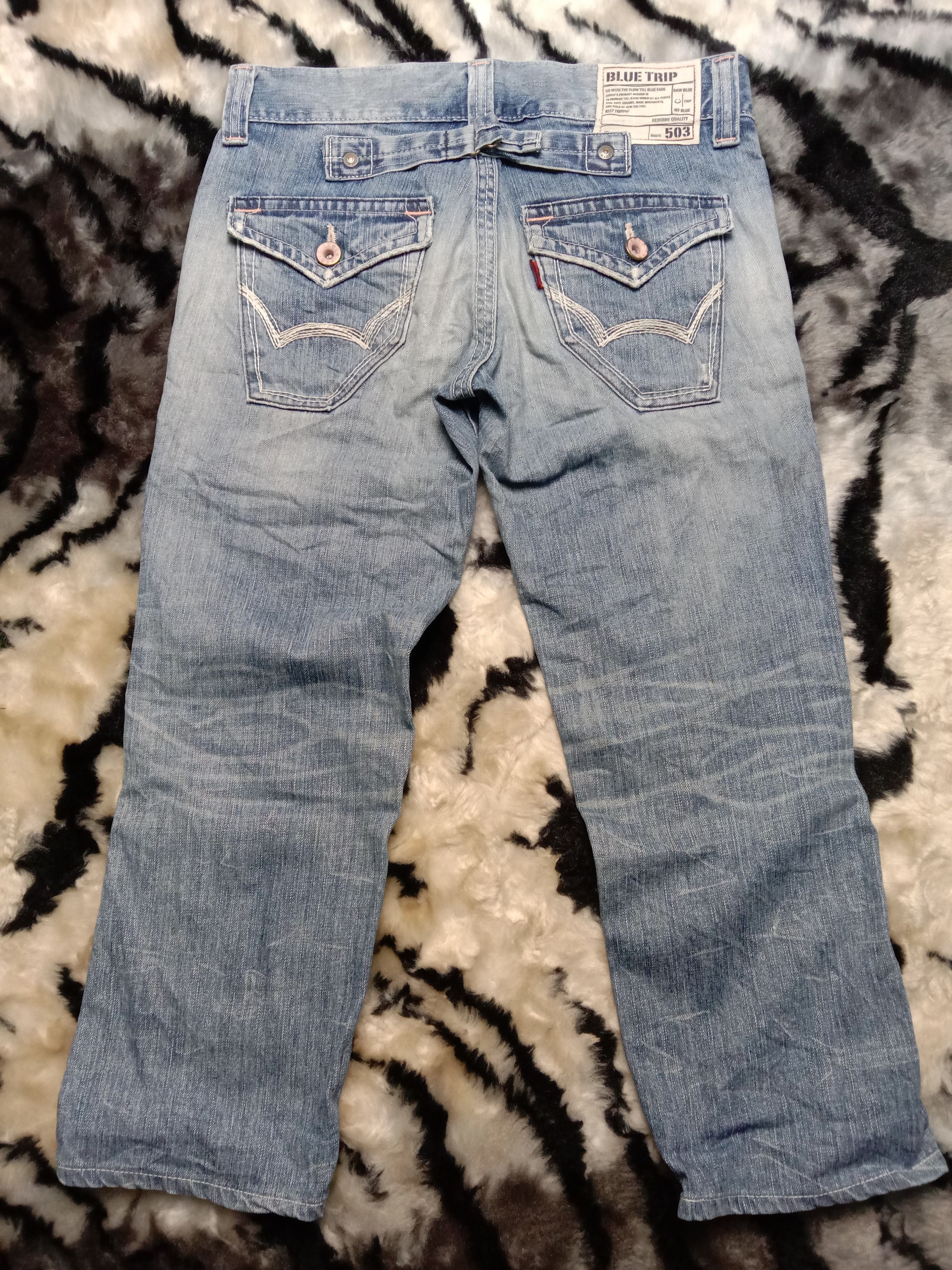 Edwin Buckle Back Low Rise Edwin Blue Trip 503 Size 30" / US 8 / IT 44 - 7 Thumbnail