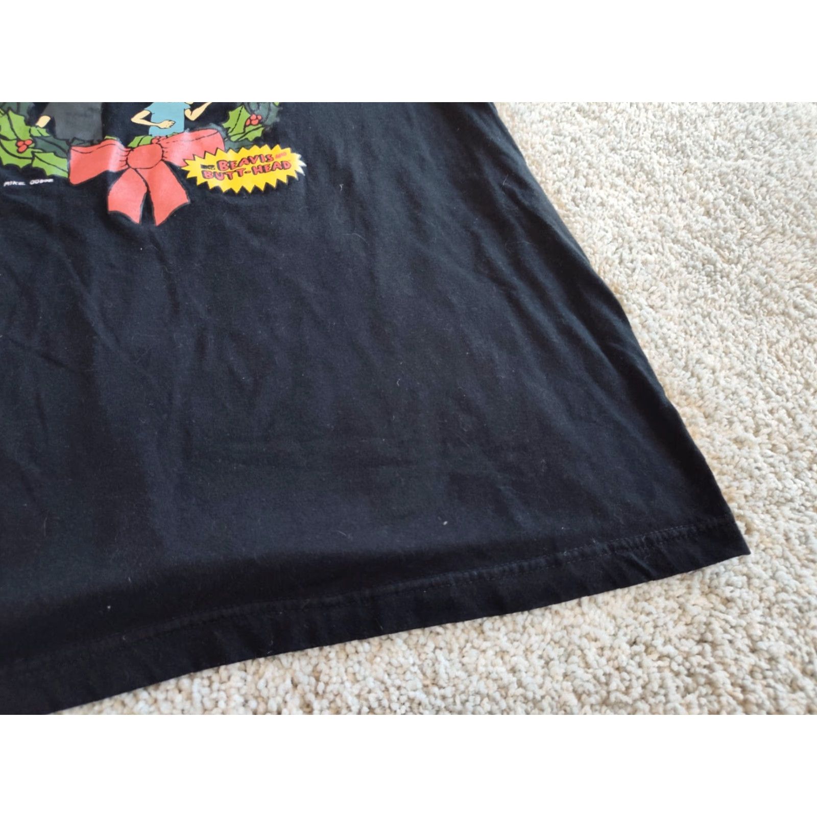 Vintage MTV Beavis & Butt-Head T-Shirt Black 2XL Short Sleeve Crew Neck Graphic Print Christmas Holiday Mens Size US XXL / EU 58 / 5 - 3 Thumbnail