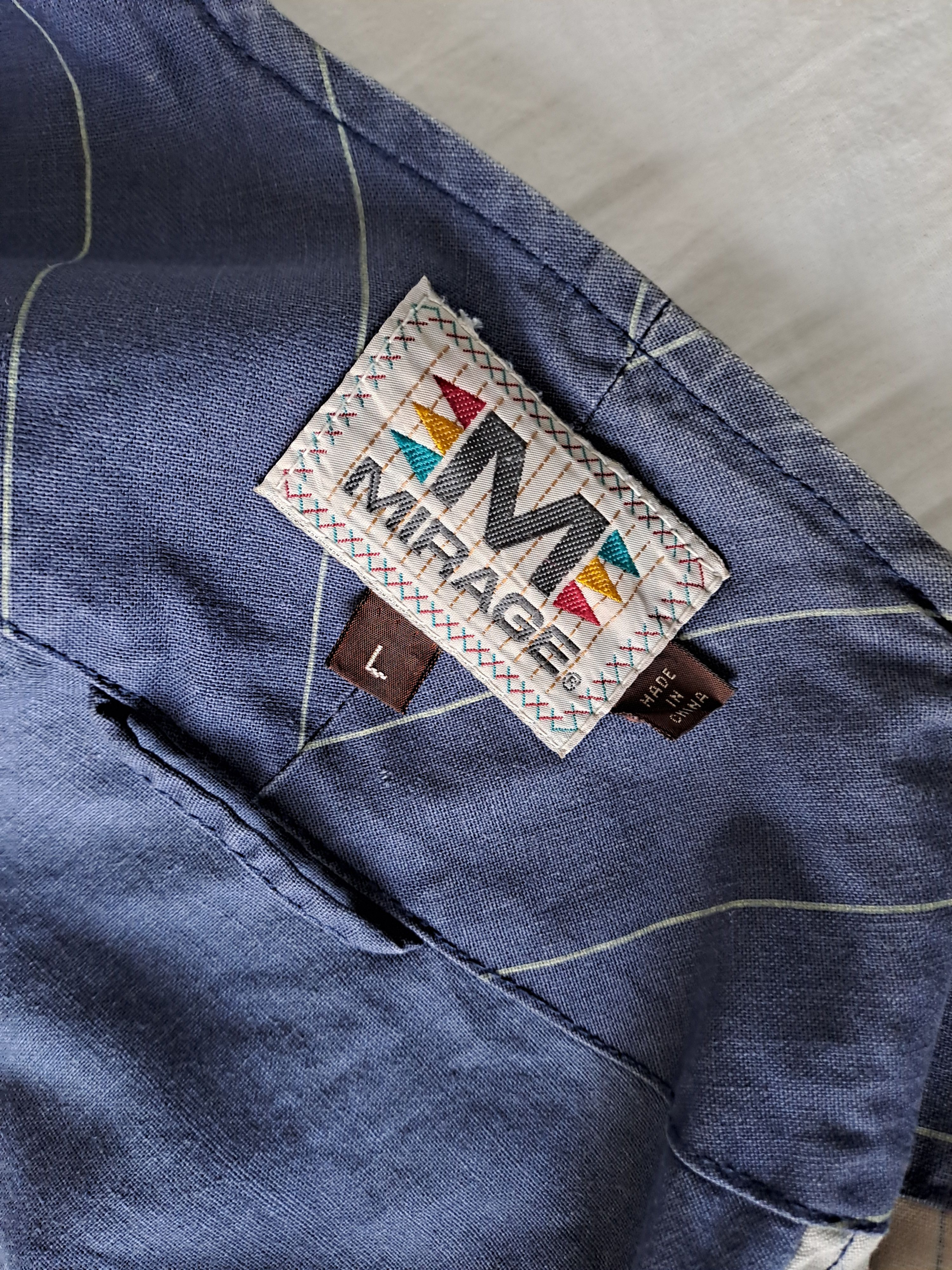 Mirage Mirage Cooperstown basebnall bicolor cotton shirt Size US L / EU 52-54 / 3 - 13 Thumbnail