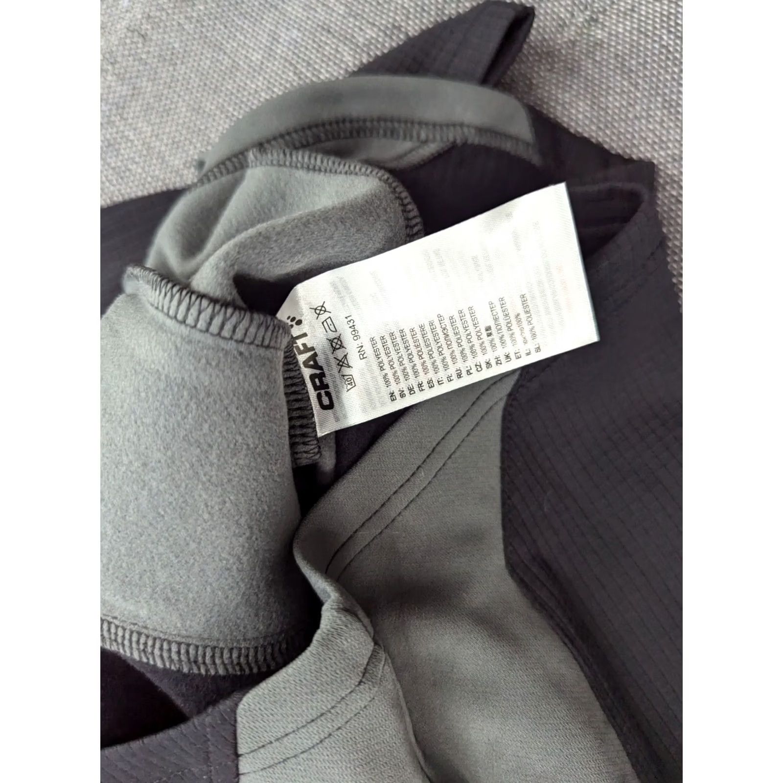 Layer 8 CRAFT Mens Ski Top 1/4 Zip Gray Fleece Mid Layer Jacket Small Mens Regular Size S Athletic Fit Quick Dry 100% Polyester Sports Size US S / EU 44-46 / 1 - 6 Thumbnail