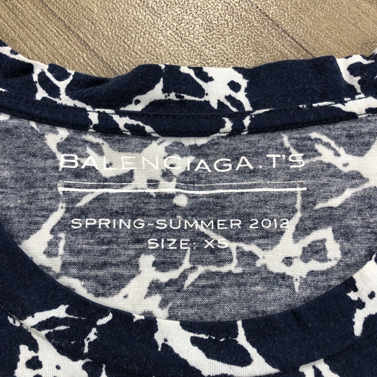 Balenciaga SS12 Balenciaga Paris Cracked Cotton Tshirt Luxury Size US XS / EU 42 / 0 - 3 Thumbnail