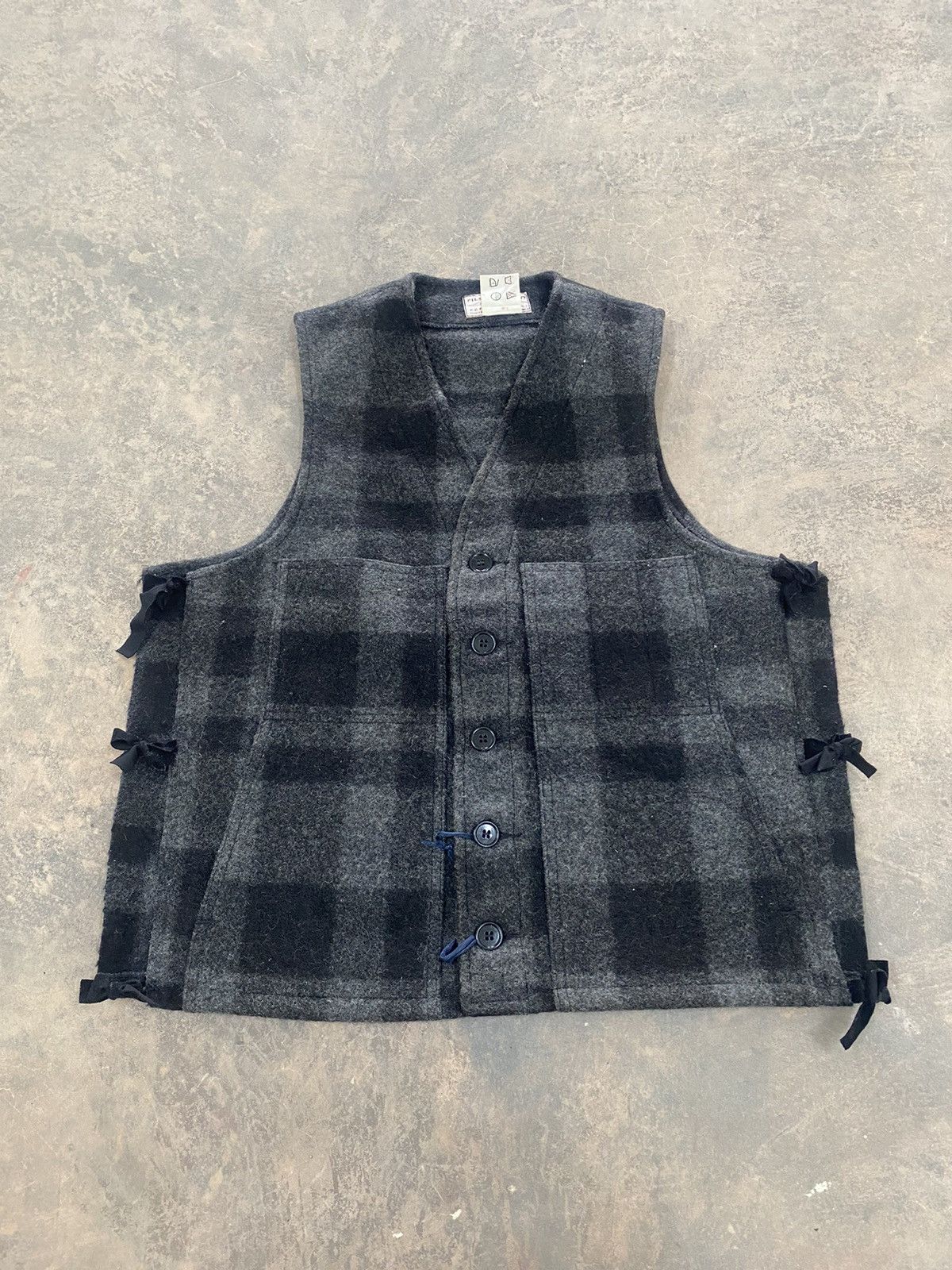 Filson Mackinaw Garment Wool Native Vest 80s Plaid