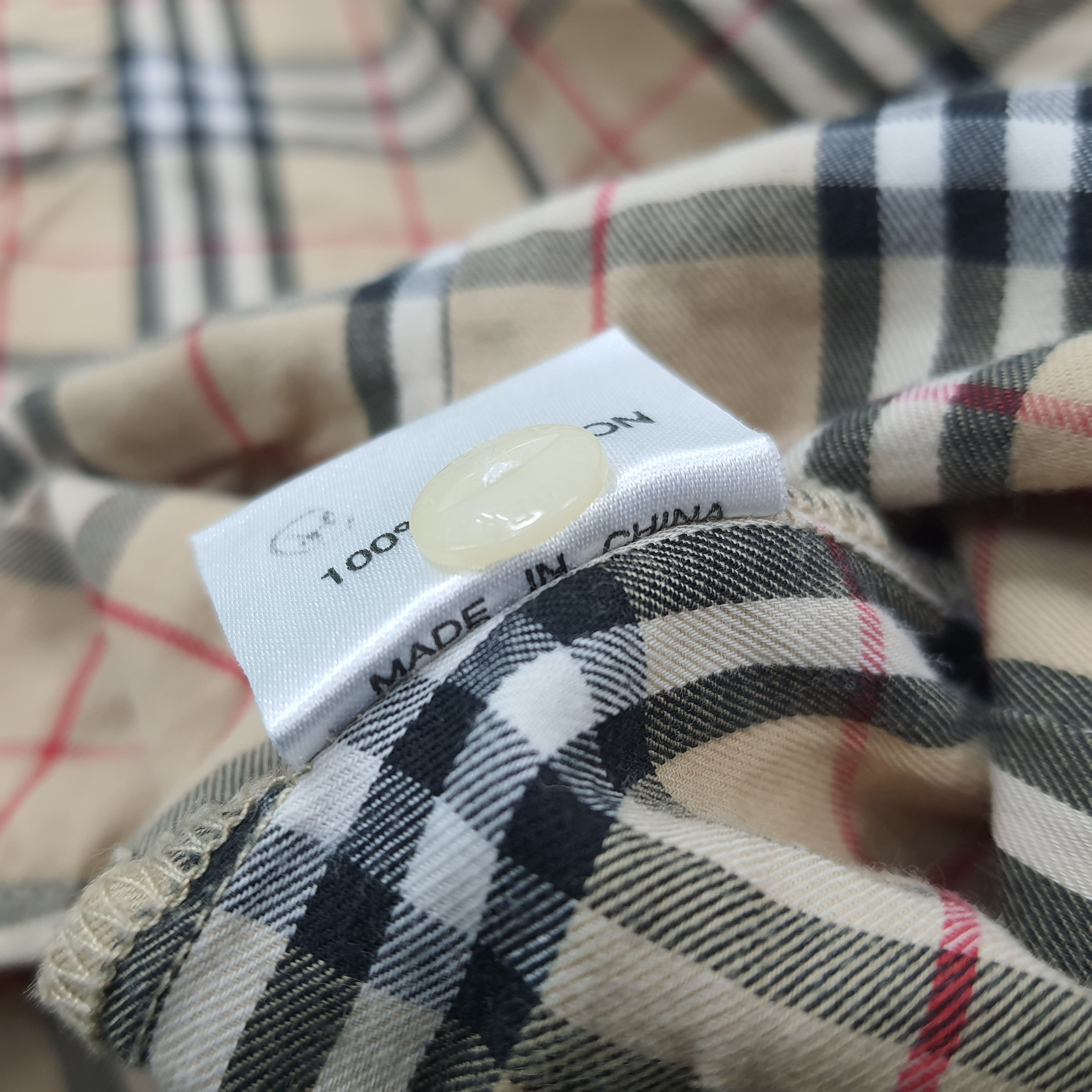 Burberry × Vintage Vintage Burberry Nova Check Designer Button Up Shirt C196N64 Size XS / US 0-2 / IT 36-38 - 6 Thumbnail