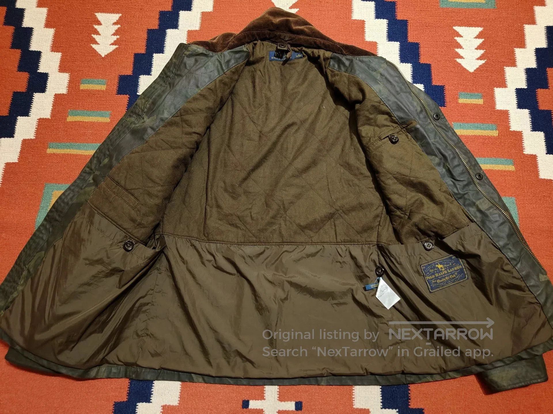 RRL Ralph Lauren Camouflage Waxed Jacket by Ralph Lauren. Size US M / EU 48-50 / 2 - 5 Thumbnail