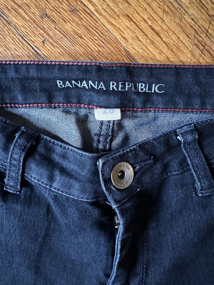 Banana Republic Black Banana Republic women's jeans faded low rise size 29 Size 29" - 5 Thumbnail