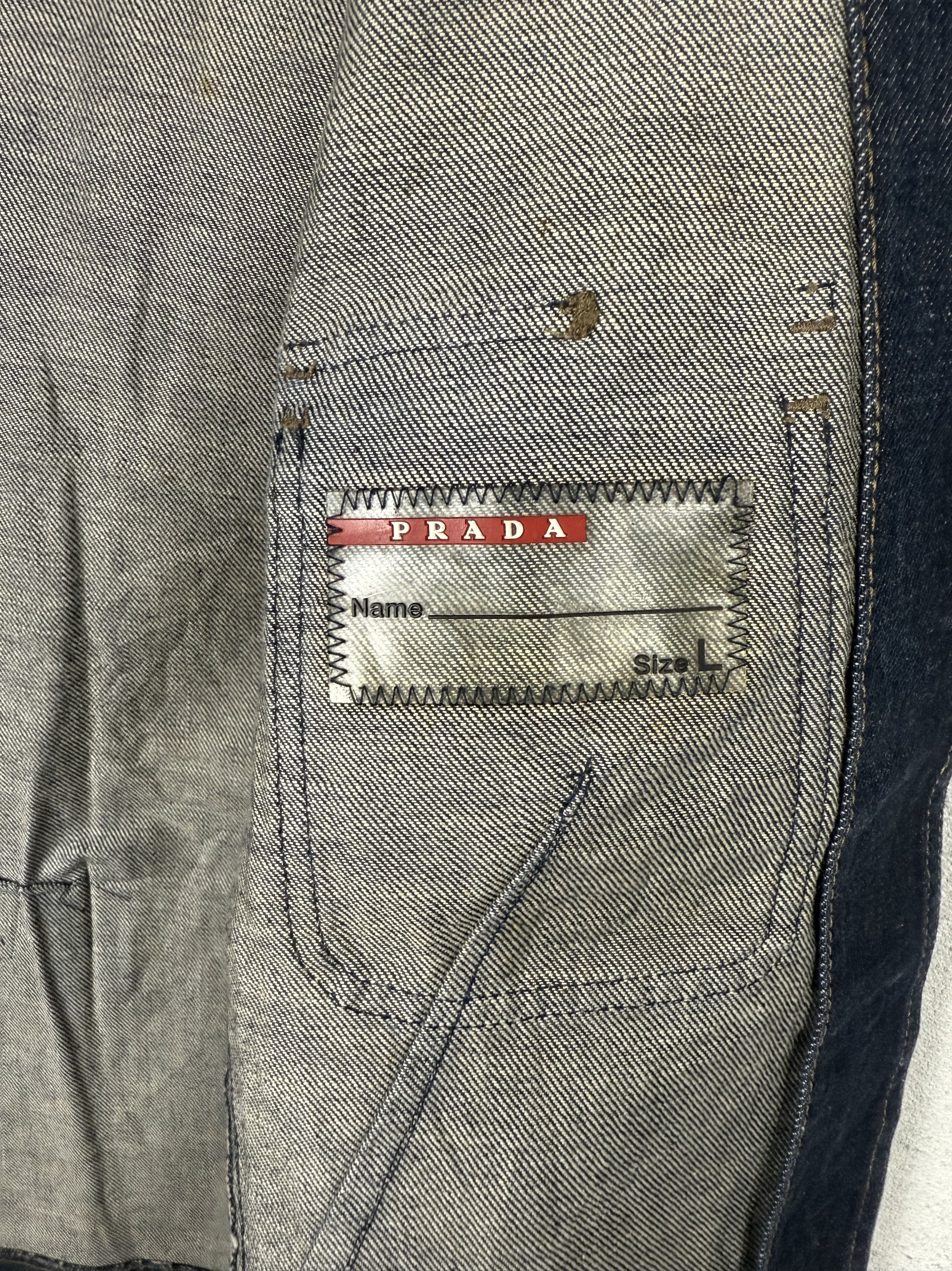 Prada Prada Denim Jacket Size L / US 10 / IT 46 - 10 Thumbnail