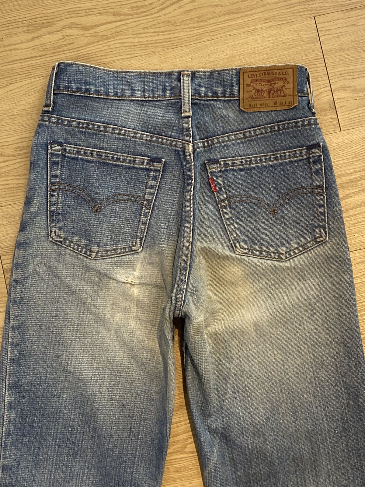 Levi's Vintage Clothing Levi’s Vintage Faded Straight Cut Denim Jeans Size US 26 / EU 42 - 4 Thumbnail