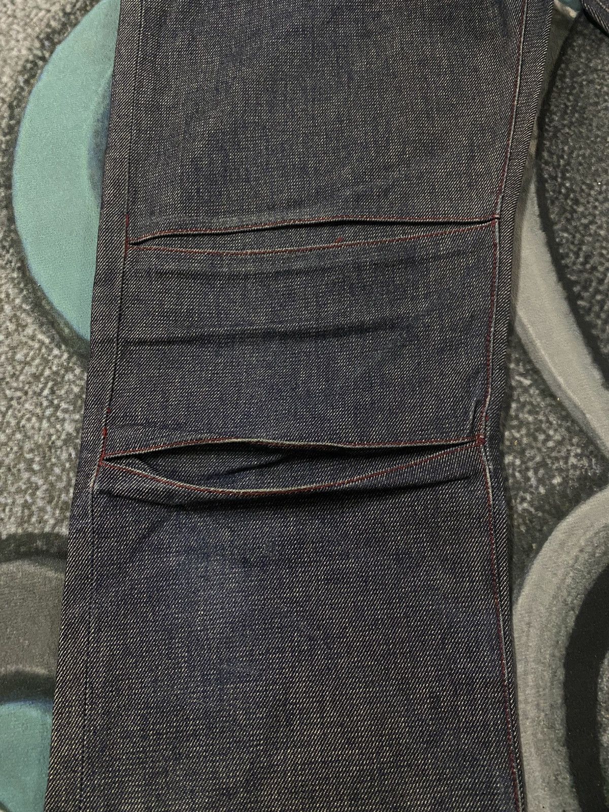 291295=Homme 291295 Homme Multi Pocket Bikers Style Denim Jeans Size US 30 / EU 46 - 6 Thumbnail