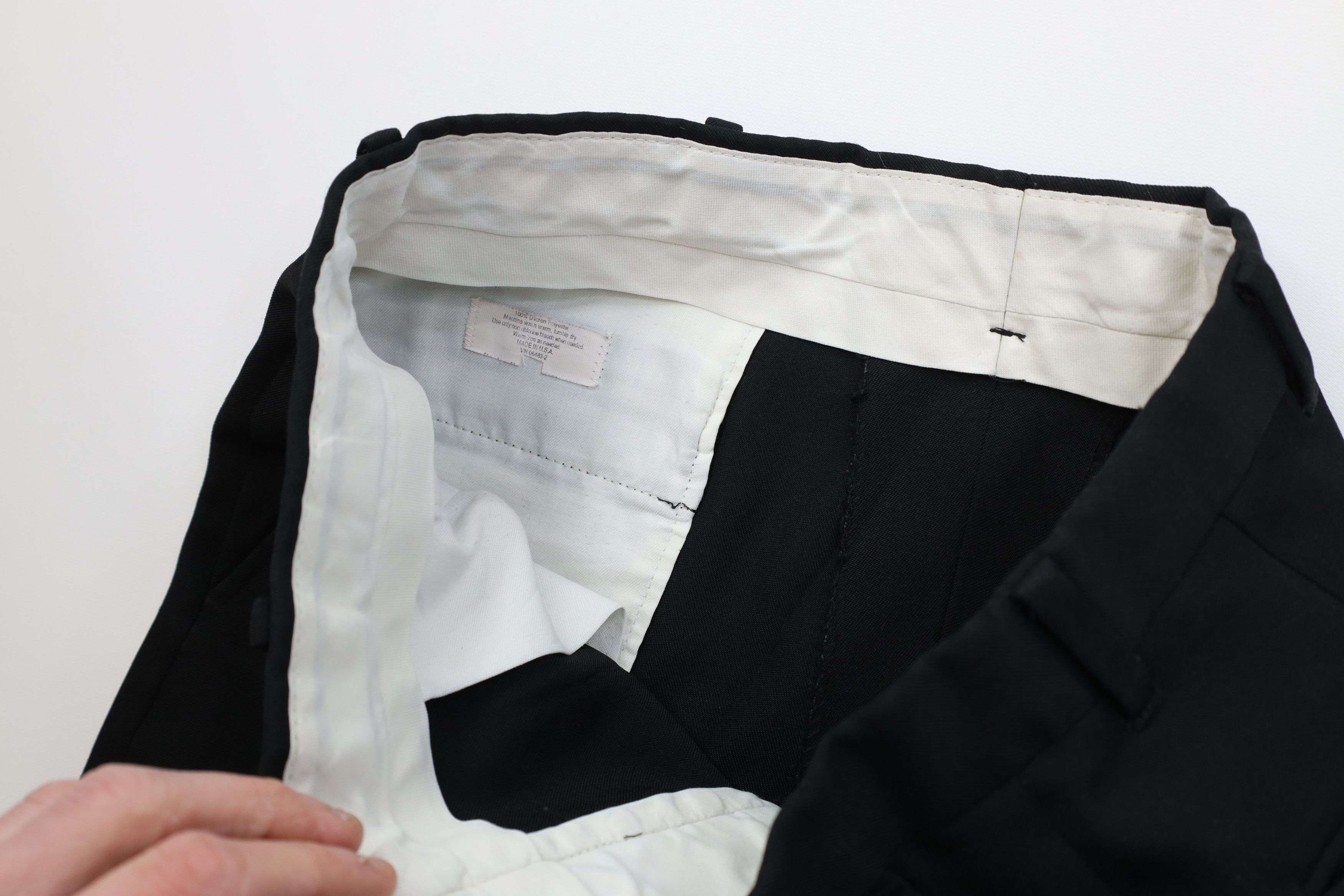 Vintage Vintage 70s Streetwear Flared Wide Leg Chino Pants Black USA Size US 32 / EU 48 - 9 Thumbnail