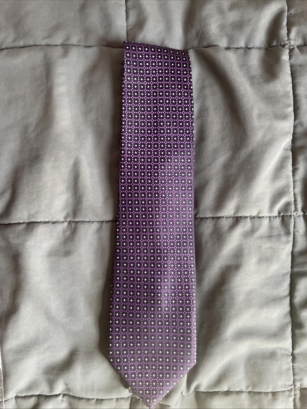 Designer Park Avenue Sterling Purple Mens Neck Tie Size ONE SIZE - 1 Thumbnail