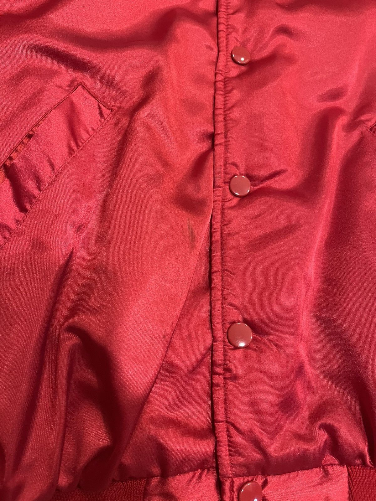 Other Vintage 1980s Satin Bomber Jacket Alaska Red Men’s Large Size US L / EU 52-54 / 3 - 6 Thumbnail