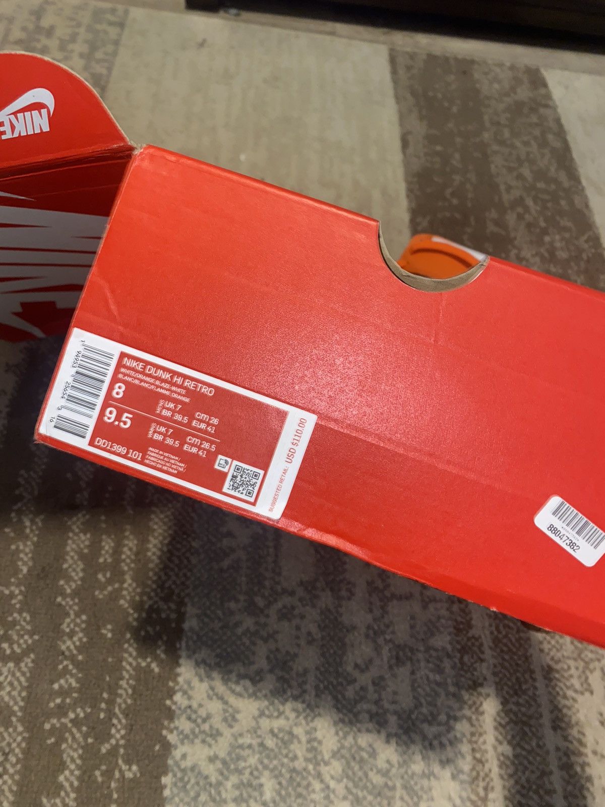 Nike Nike Dunk High Retro Syracuse ($📦 on depop) Size US 8 / EU 41 - 7 Thumbnail