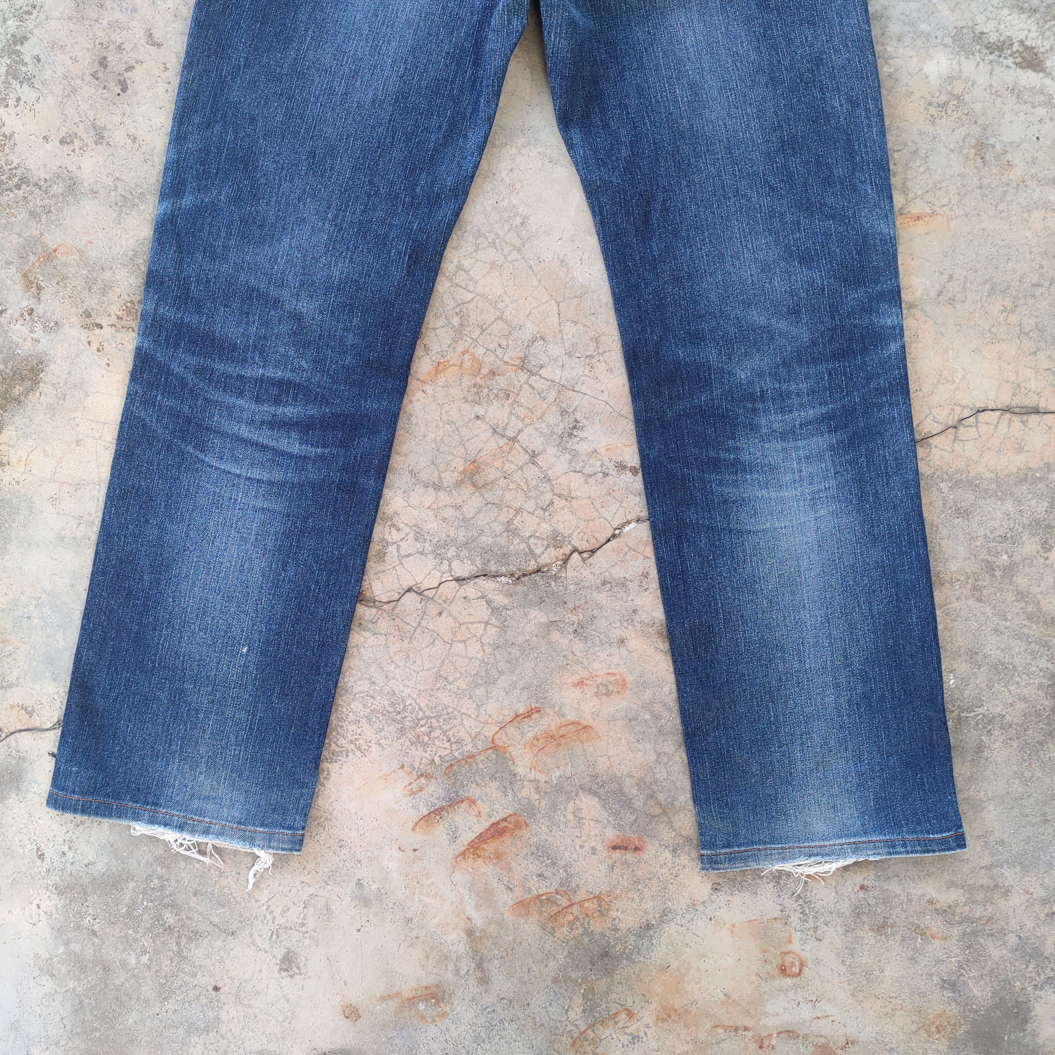 Japanese Brand W34 VINTAGE JAPANESE FADED DISTRESSED RIPPED JEANS PANTS Size US 34 / EU 50 - 11 Thumbnail