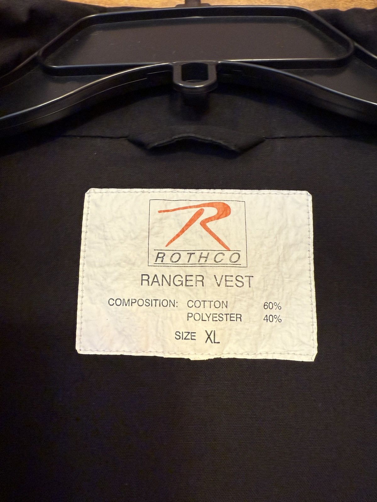 Rothco Rothco Ranger Vest Black Utility Hunting Concealed Carry Size US XL / EU 56 / 4 - 5 Thumbnail
