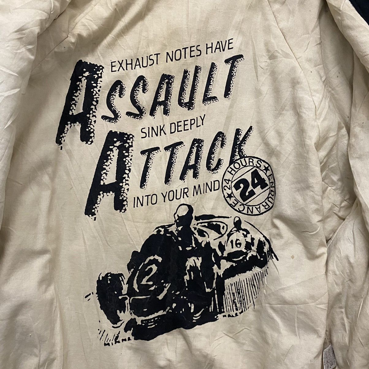 Japanese Brand × Vintage ☀️Vintage Assault Attack bomber style racing jacket Size US L / EU 52-54 / 3 - 11 Thumbnail
