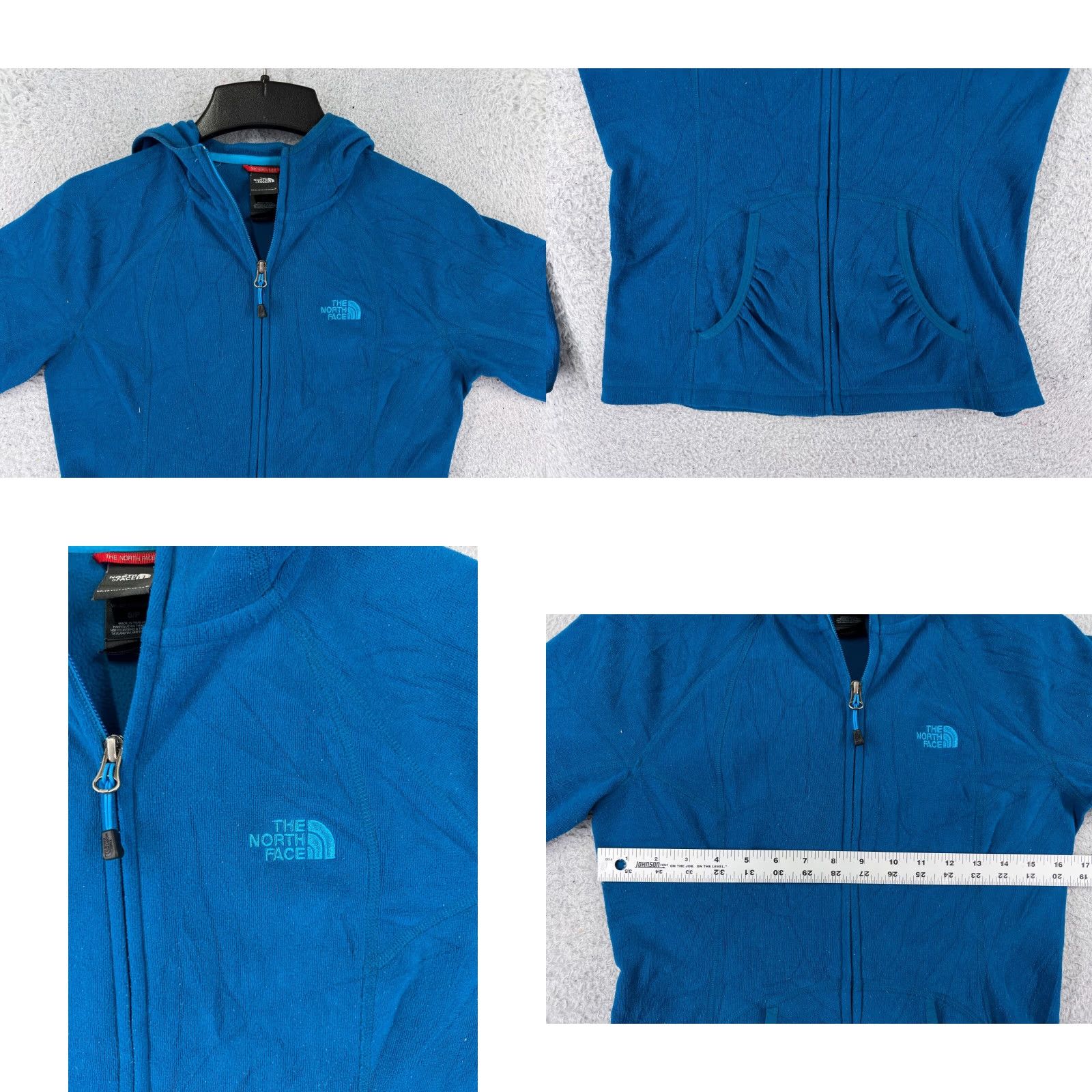 The North Face The North Face Jacket Women Small Blue Zip Hooded Polartec Warm Outdoor Fleece Size S / US 4 / IT 40 - 8 Thumbnail