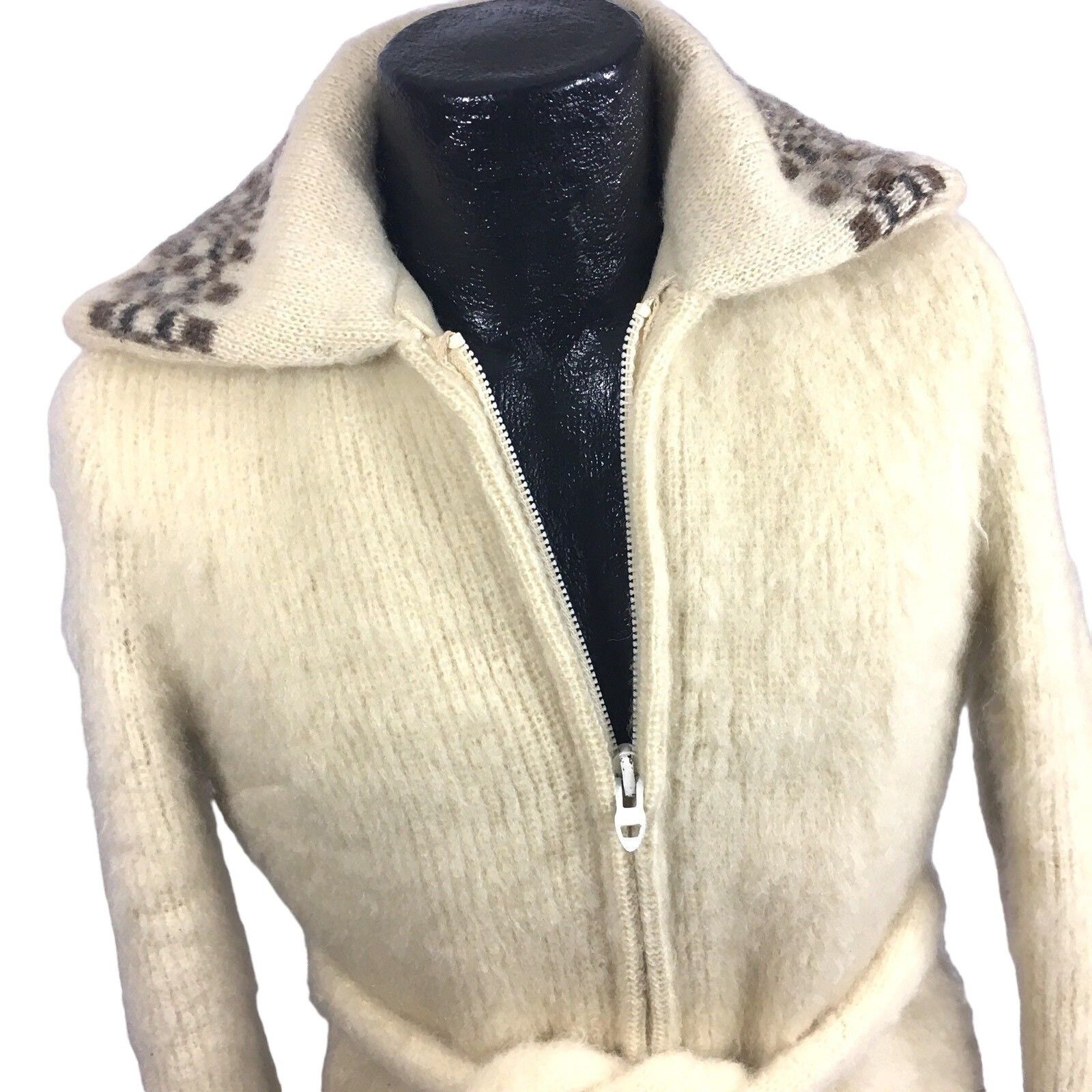 Other Vtg Icewool NORDIC Icelandic FairIsle Arctic Sheep Wool Coat Size S / US 4 / IT 40 - 10 Thumbnail