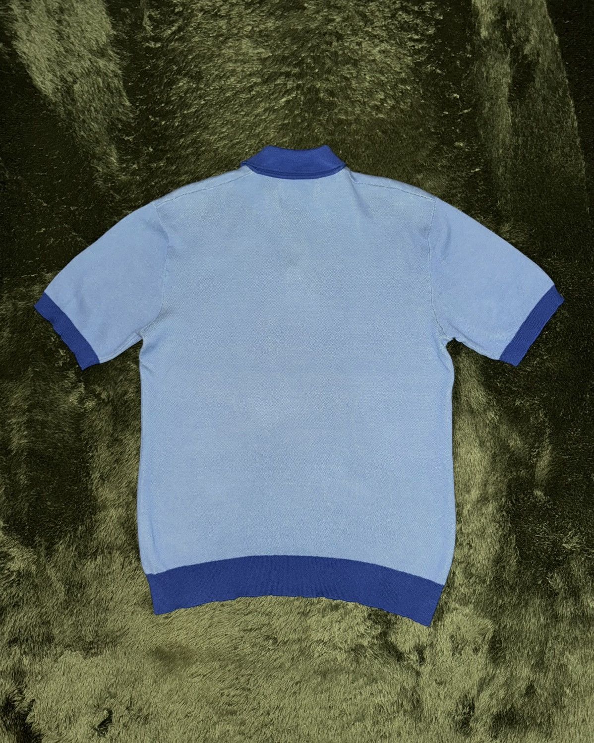Rhude × Zara [M] RHUDE Rhuigi x ZARA Jacquard Knit T-Shirt Blue Size US M / EU 48-50 / 2 - 8 Thumbnail