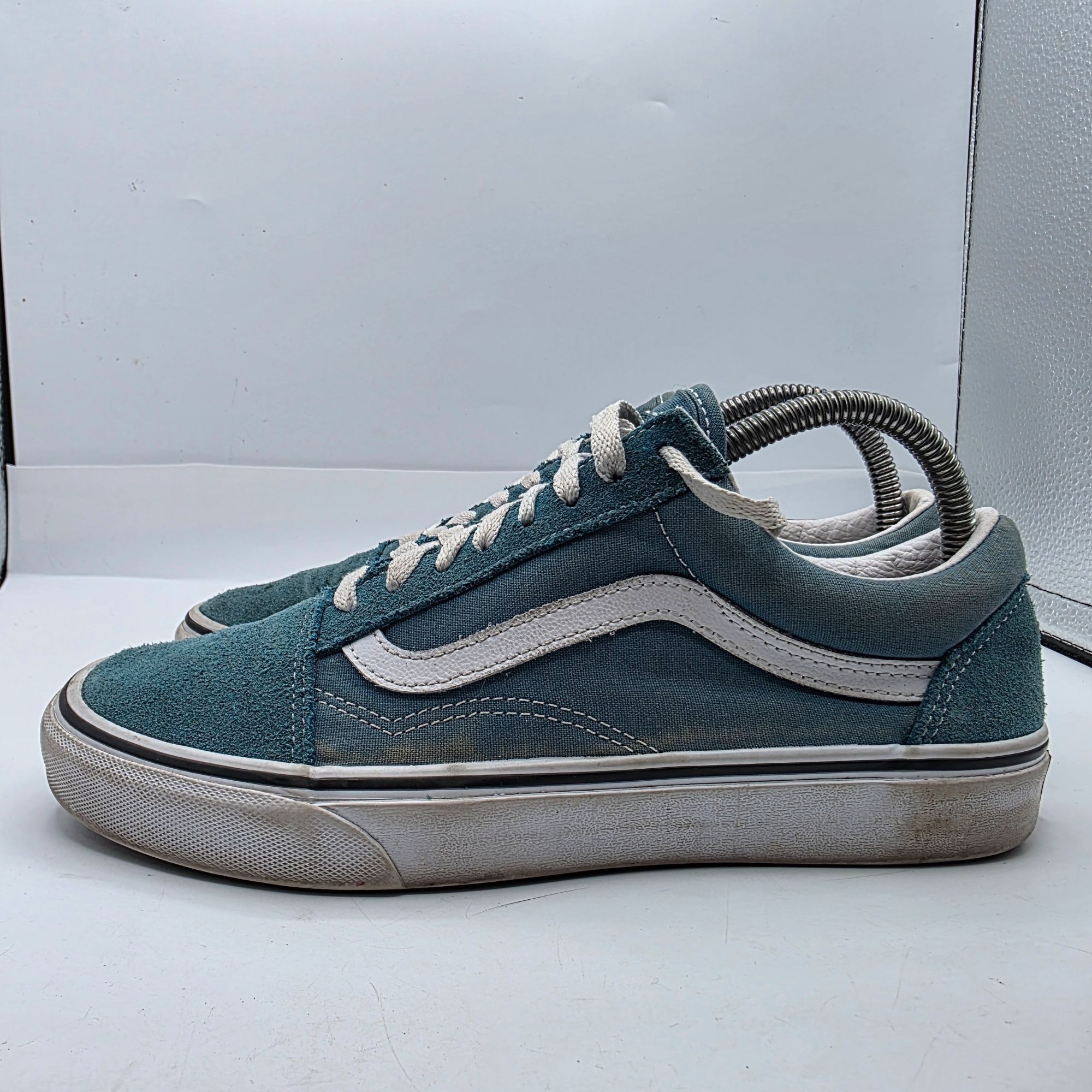 Vans Vans Old Skool Womens Size 9 Blue White Suede Canvas Skate S Size US 9 / IT 39 - 13 Thumbnail