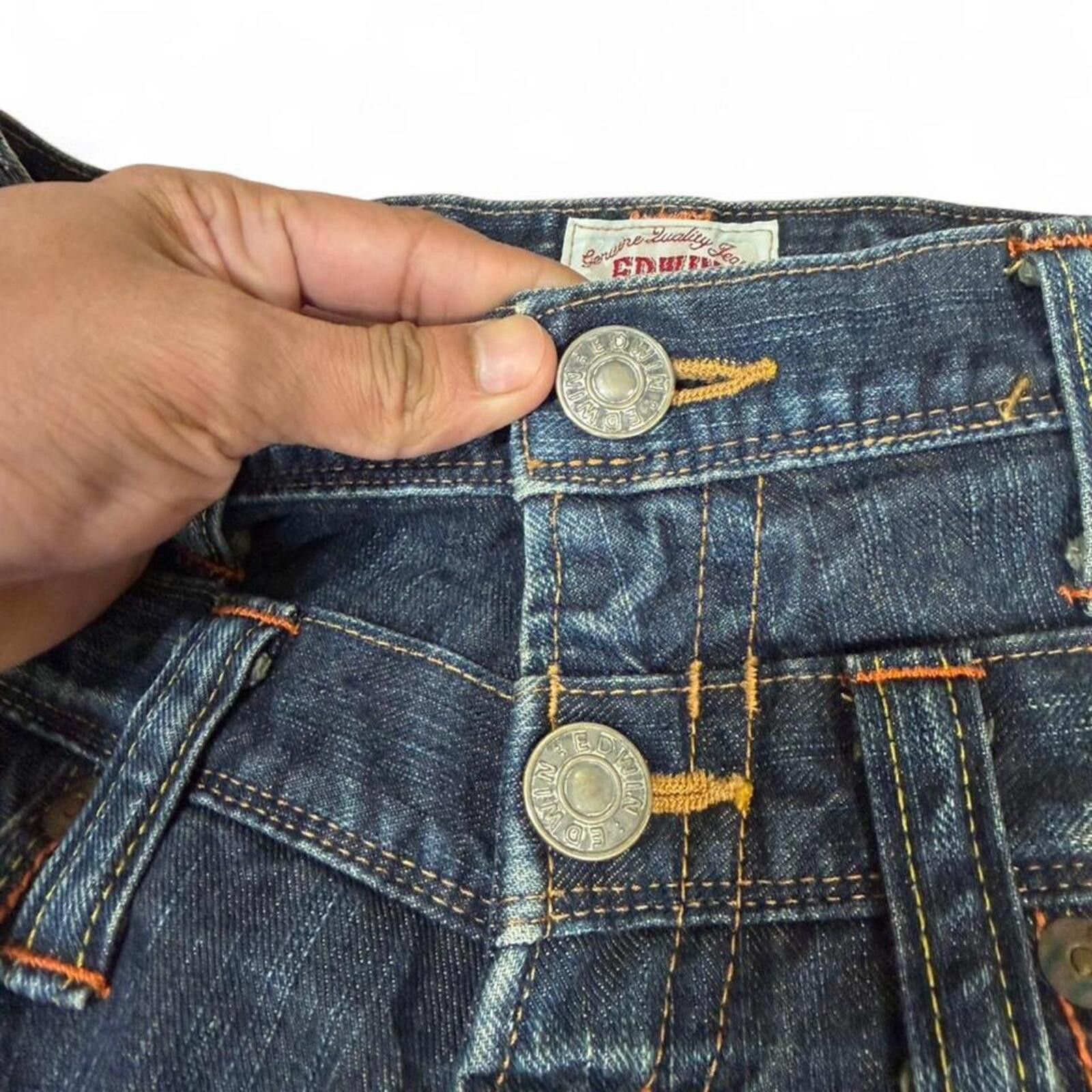 True Religion Vintage EDWIN XV double waist denim jeans Size 30" / US 8 / IT 44 - 6 Thumbnail