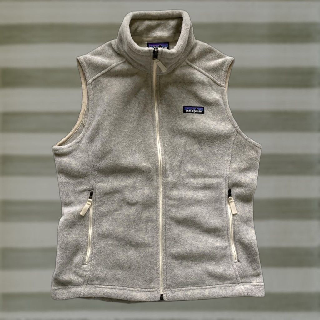 Patagonia Patagonia Women's Vest Synchilla Full Zip Oat Solid Small Size S / US 4 / IT 40 - 1 Thumbnail