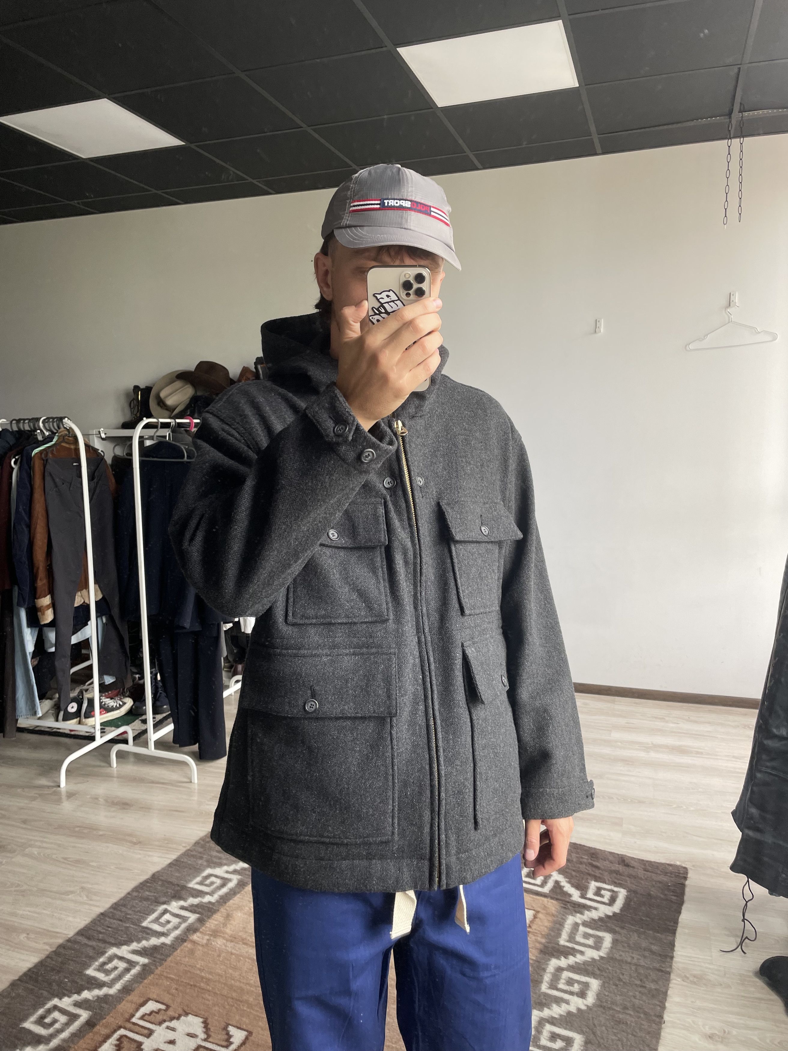 Garbstore Garbstore NWT Wool Gray Multipocket Parka Jacket 7479AC Size US M / EU 48-50 / 2 - 10 Thumbnail