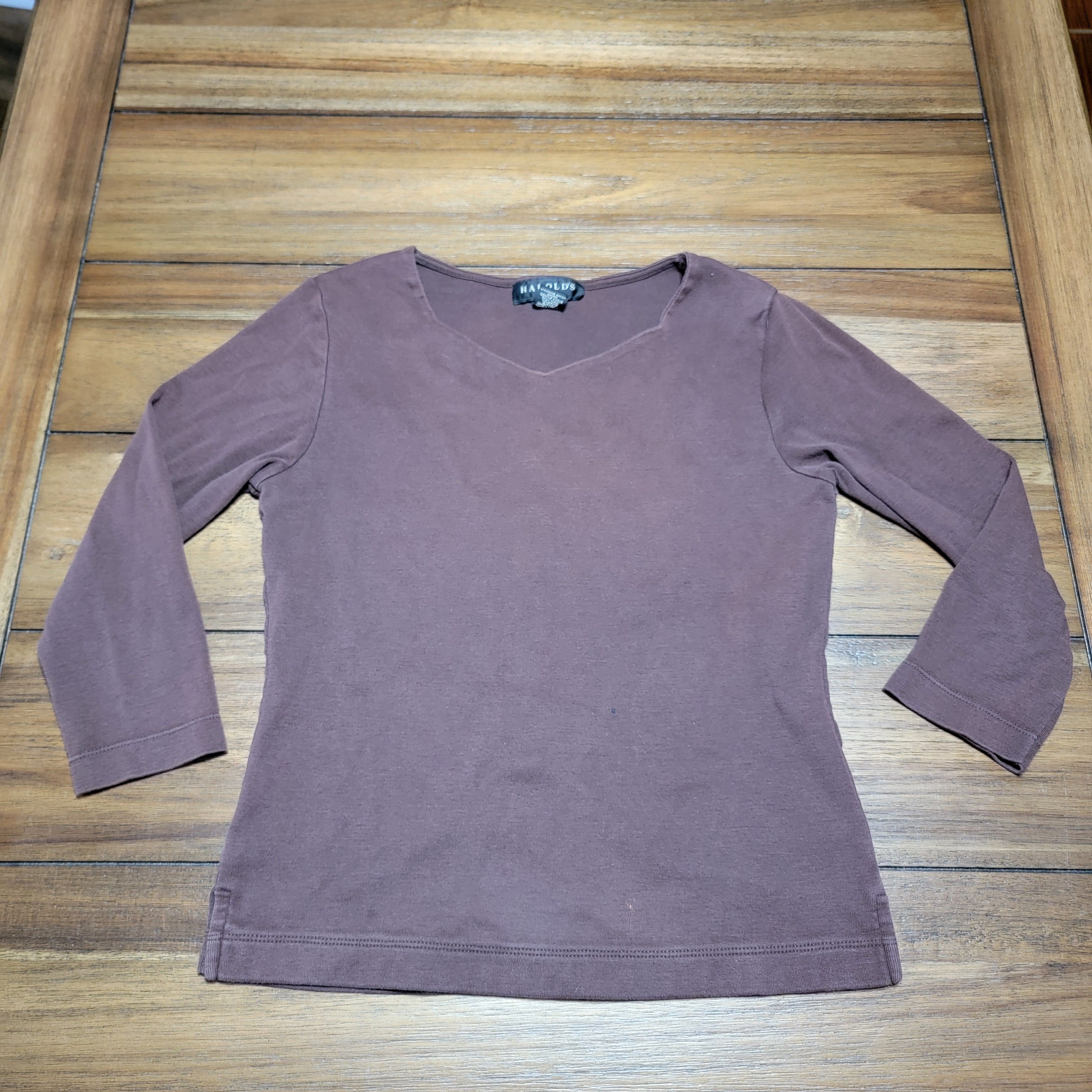 Other Harold's LS Brown Blouse - Size Small* Size S / US 4 / IT 40 - 1 Thumbnail