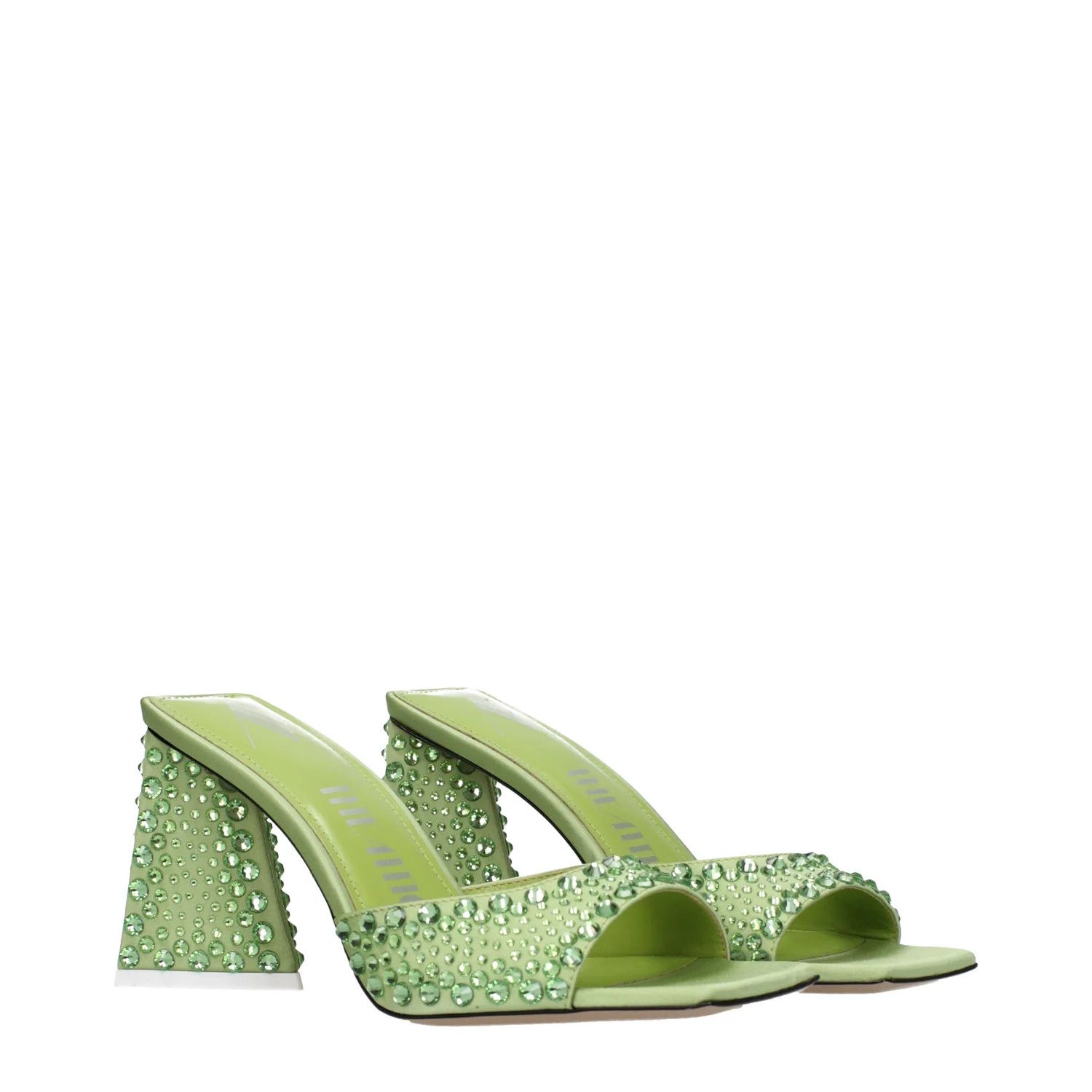 The Attico ob1o1e1224 Satin Sandals in Green/Lime Size US 6 / IT 36 - 2 Thumbnail