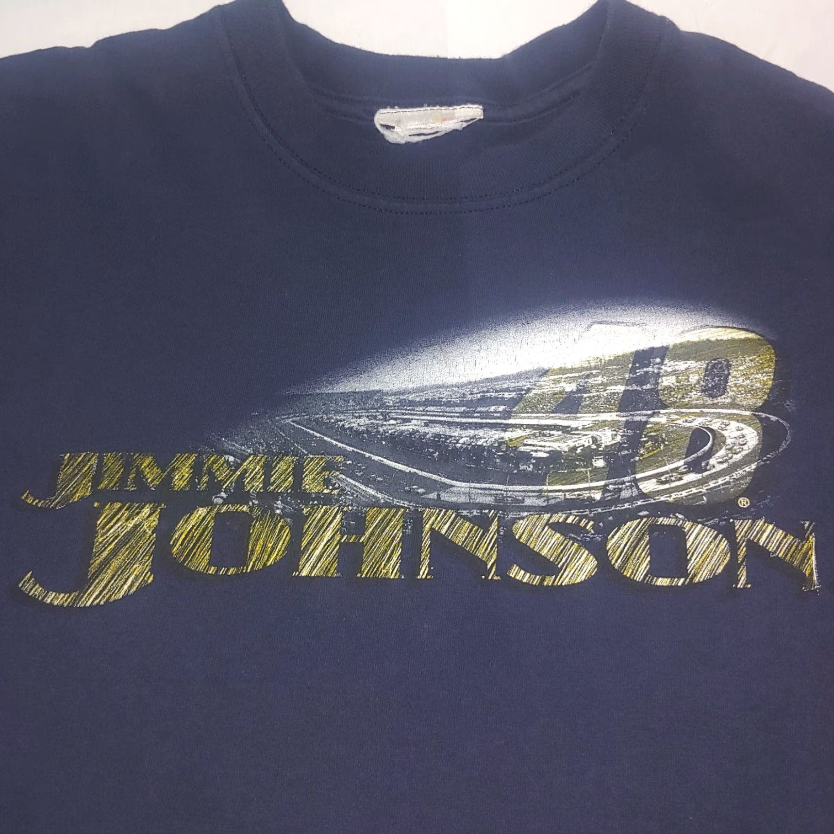 NASCAR VINTAGE NASCAR Jimmie Johnson Shirt Large Blue Racing Team Lowes Race T-Shirt Mens Size US L / EU 52-54 / 3 - 4 Thumbnail