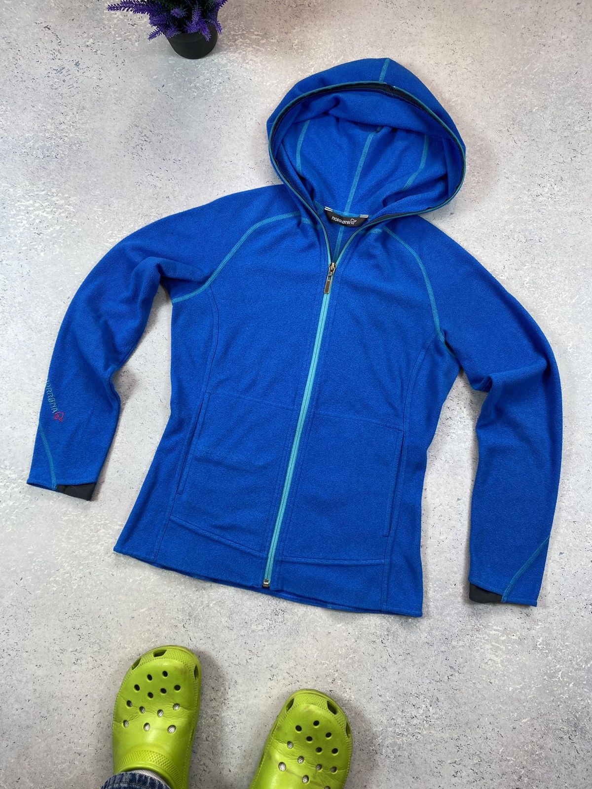 Norrona Norrona Polartec Blue Full Zip Hood Size Small Size US S / EU 44-46 / 1 - 1 Thumbnail