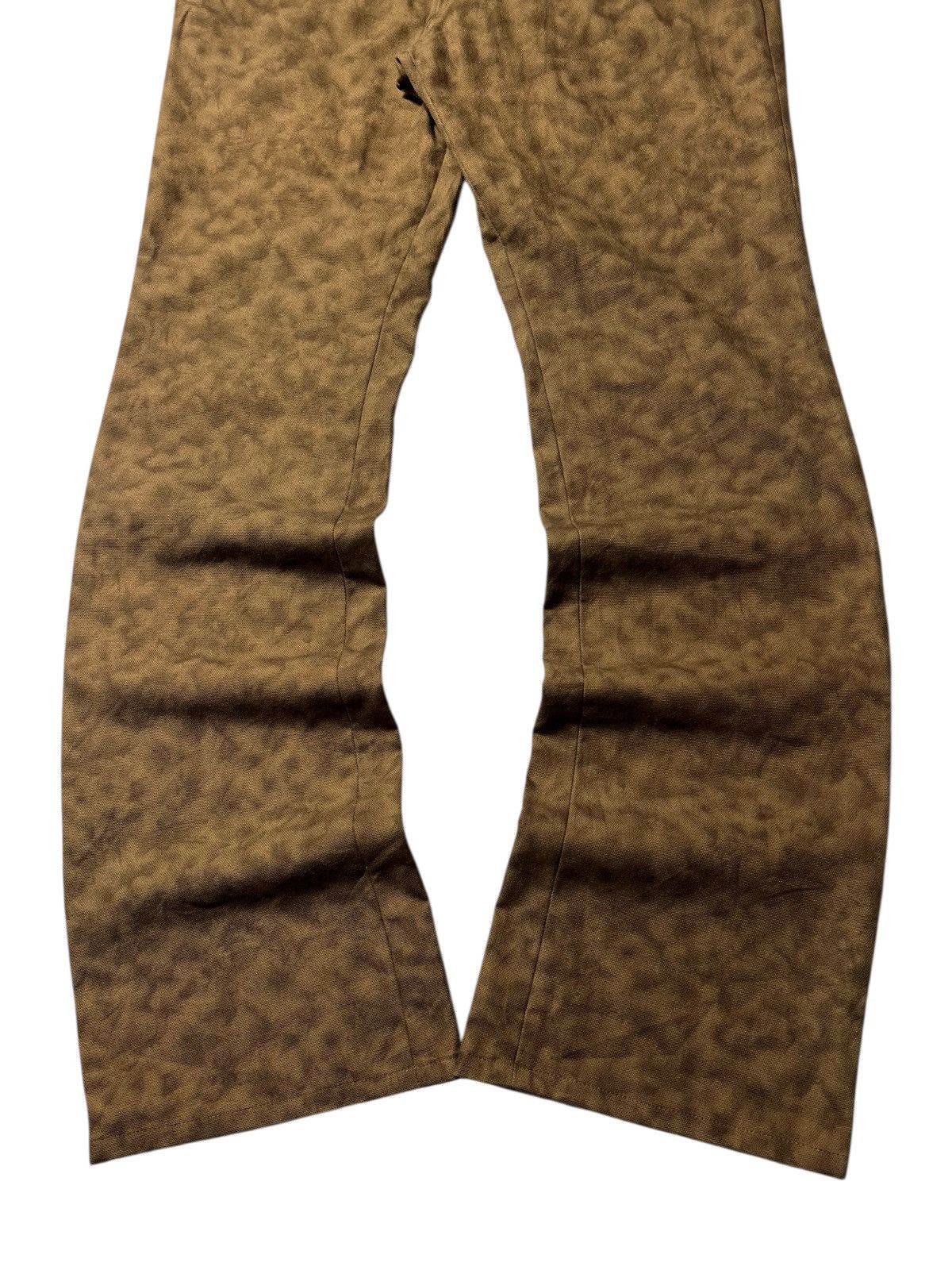 Nicole Club 2000s Nicole Monsieur Abstract Acid Washed Flared Pants Size US 32 / EU 48 - 2 Thumbnail