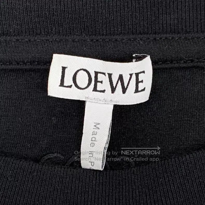 Loewe Loewe Black Moon Rabbit Embroidered Cotton Crew Neck Short Size XS / US 0-2 / IT 36-38 - 7 Thumbnail