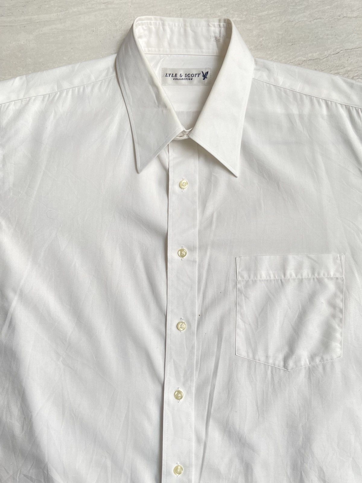 Designer × Lyle & Scott LYLE & SCOTT Collection White Shirt Size US L / EU 52-54 / 3 - 3 Thumbnail