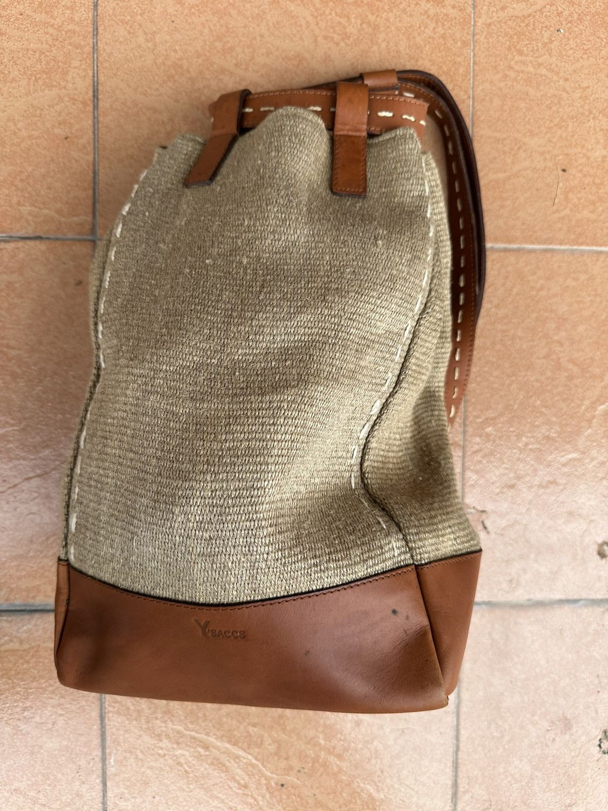 Japanese Brand Y'SACCS by Yohji Yamamoto Leather, Sling Bag Size ONE SIZE - 1 Thumbnail