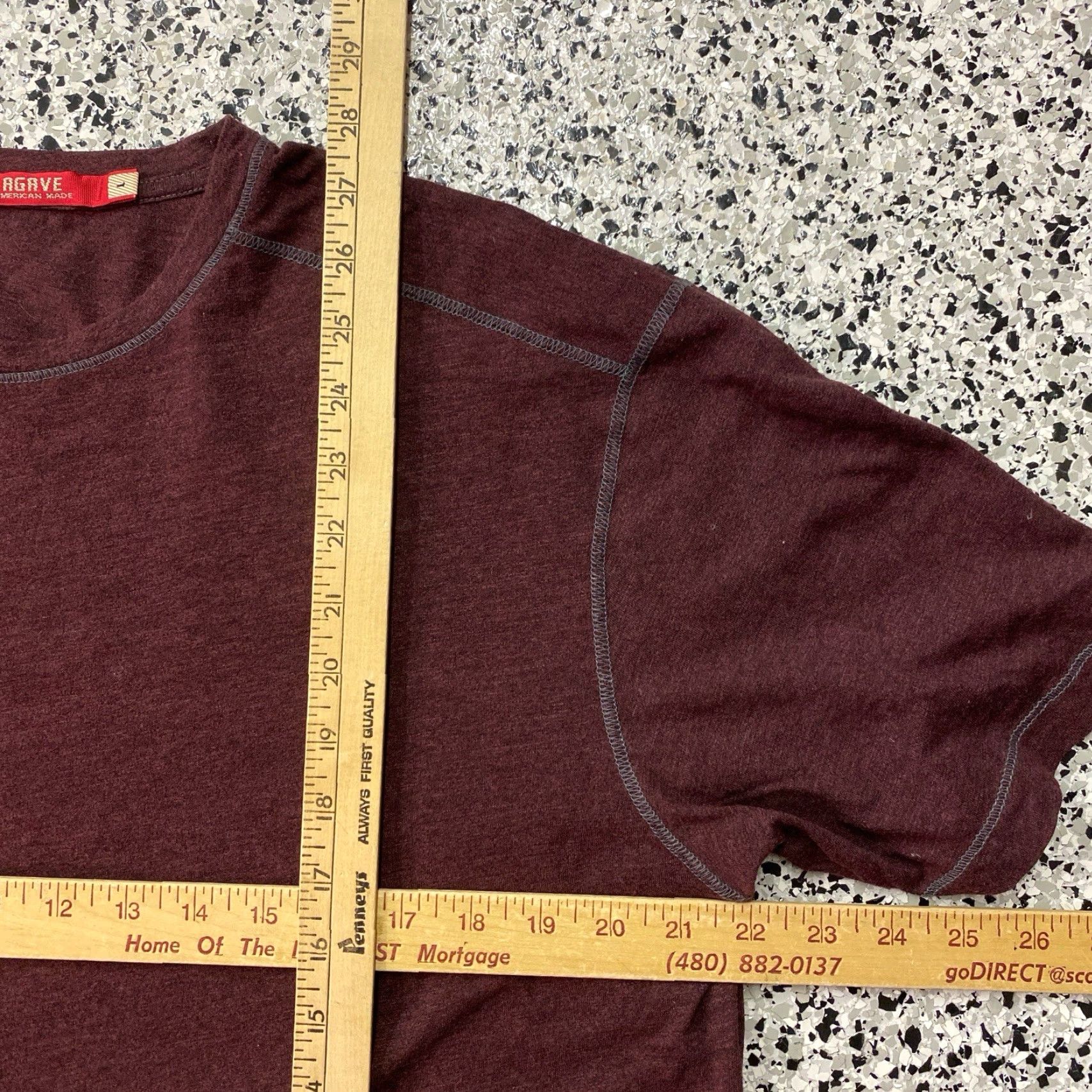 Vintage AGAVE Red T-Shirt L Mens California Shirt Crew Neck Cotton Regular Size L USA MADE Size US L / EU 52-54 / 3 - 3 Thumbnail