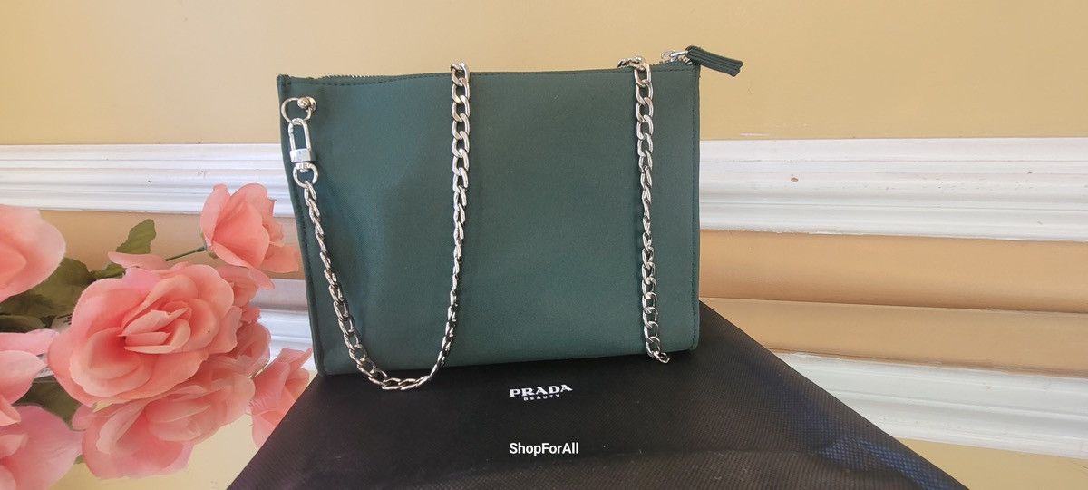 Prada Prada beaute Forest Green Cosmetic Pouch Size ONE SIZE - 3 Thumbnail