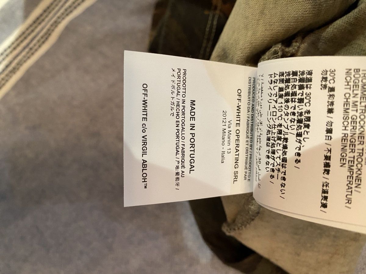 Off-White Off-White Khaki Paintbrush Camo Oversized T-Shirt Size US S / EU 44-46 / 1 - 15 Thumbnail