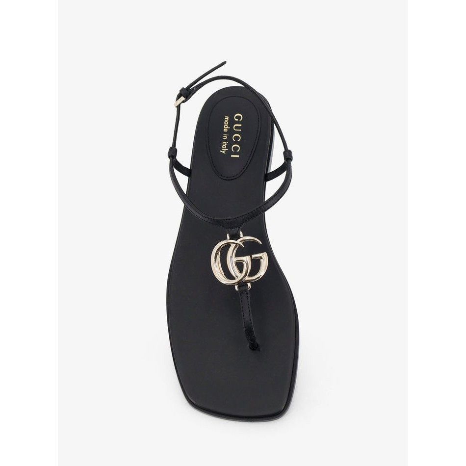 GUCCI Lifford Double G Black Sandals New & Authentic (Women\'