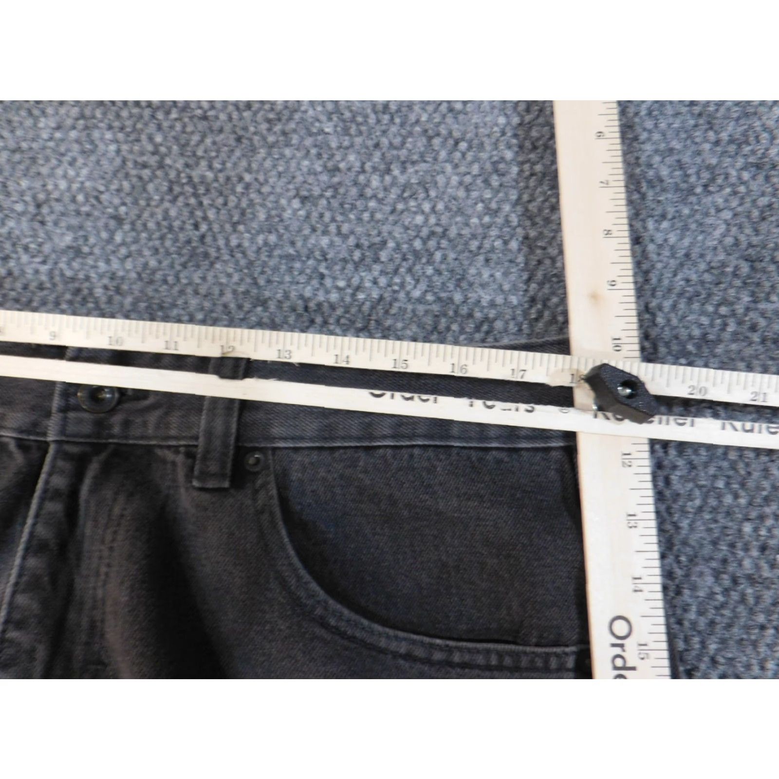 Rocawear VINTAGE Rocawear Jeans Waist 38 Inseam 32 Black Mens Hip Hop Baggy Straight Cotton Denim Zip Pockets 90s 2000s Size US 38 / EU 54 - 4 Thumbnail