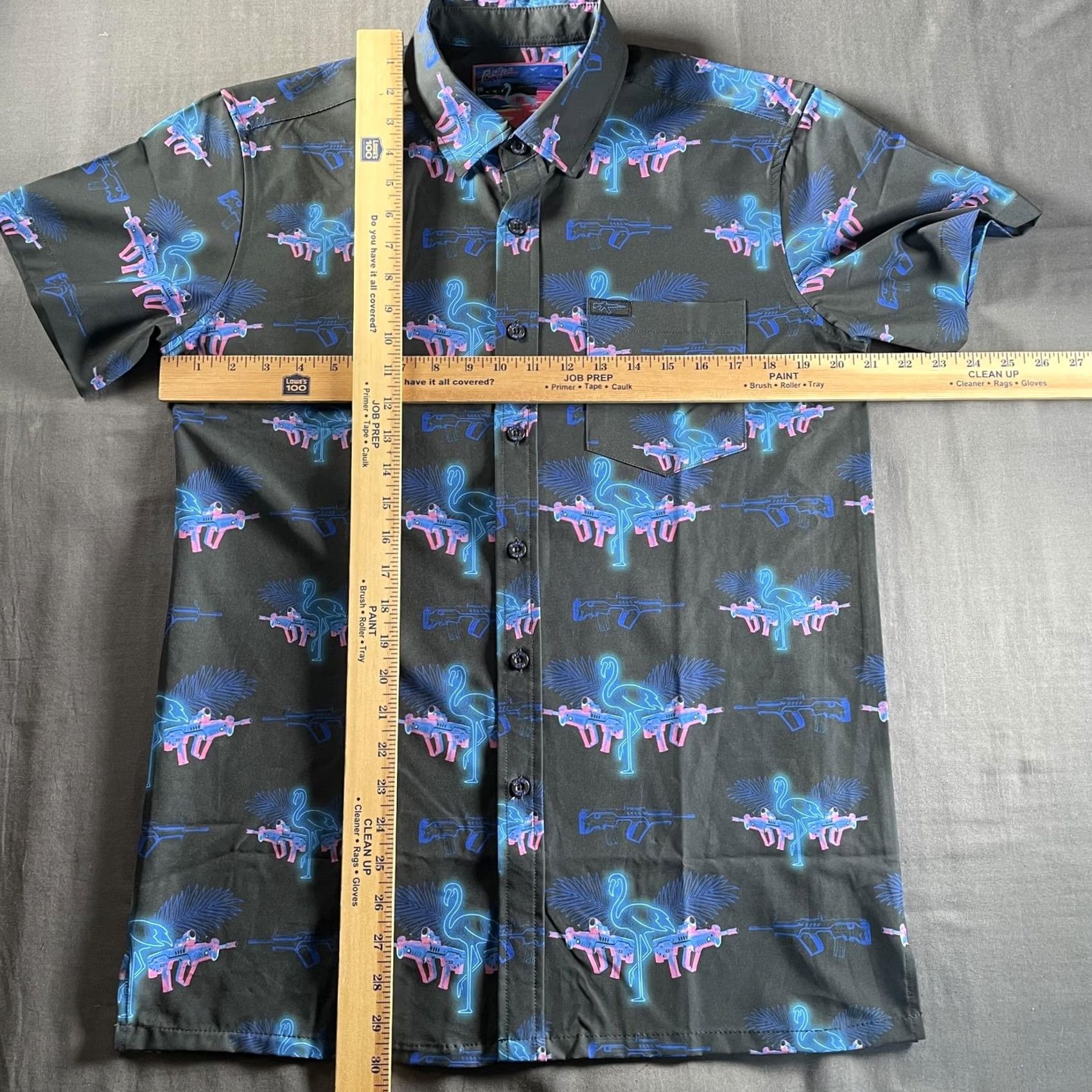 Etro Retro Rifle Shirt Mens M Black Flamingo Gun Short Sleeve Button Up School? Size US M / EU 48-50 / 2 - 5 Thumbnail